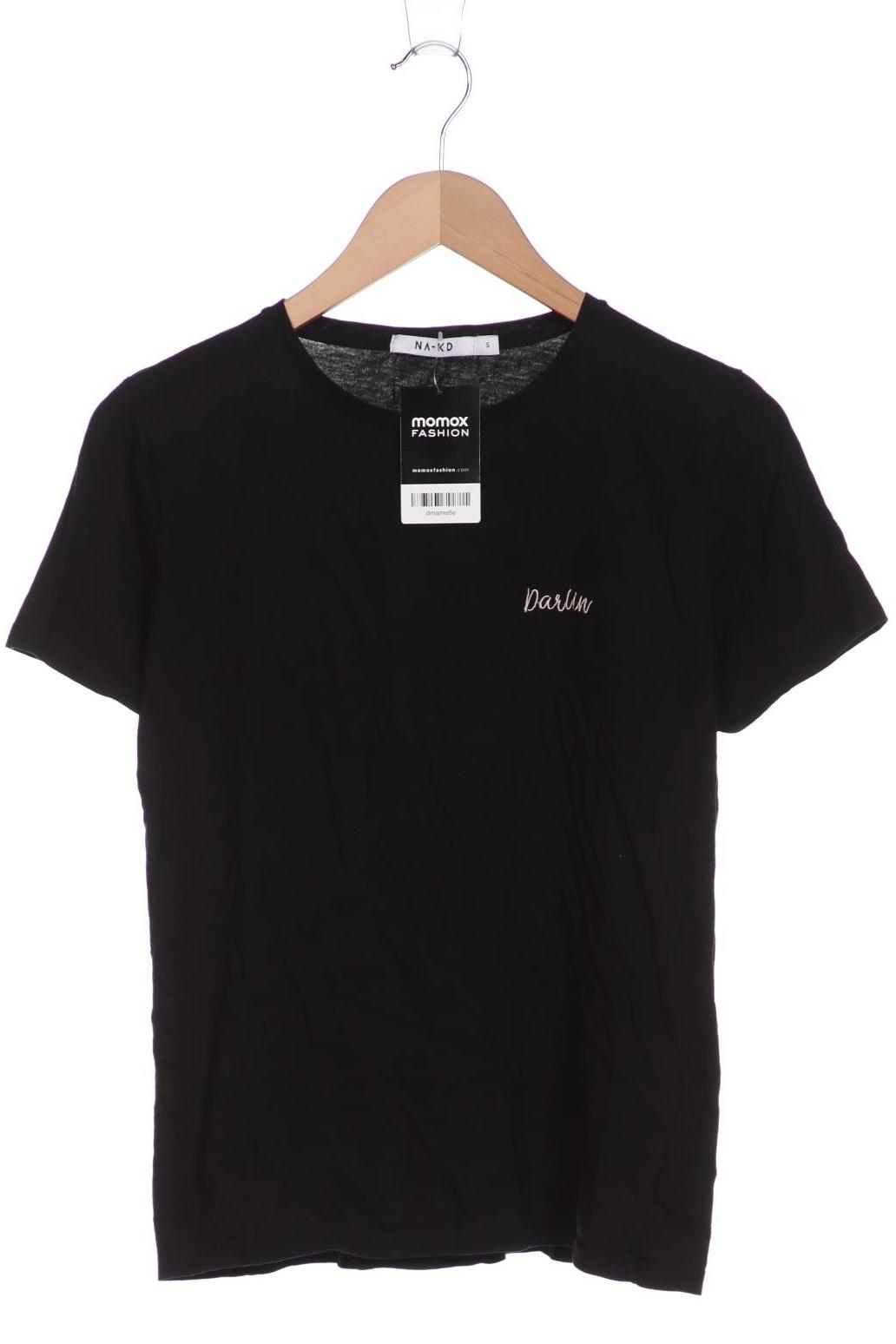 

Na-Kd Damen T-Shirt, schwarz, Gr. 36