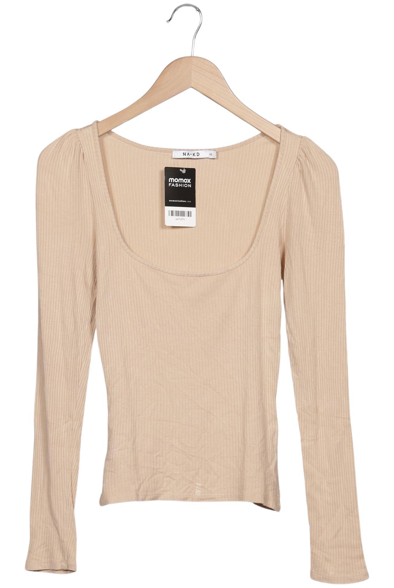 

Na-Kd Damen Langarmshirt, beige, Gr. 34