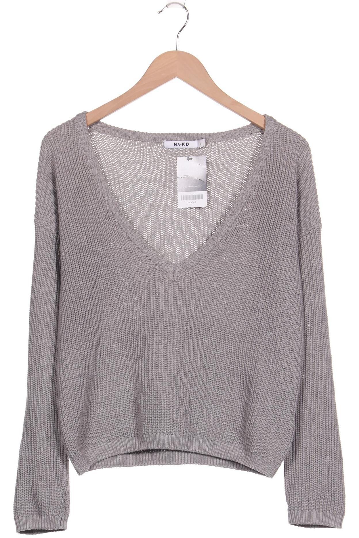 

NA-KD Damen Pullover, grau