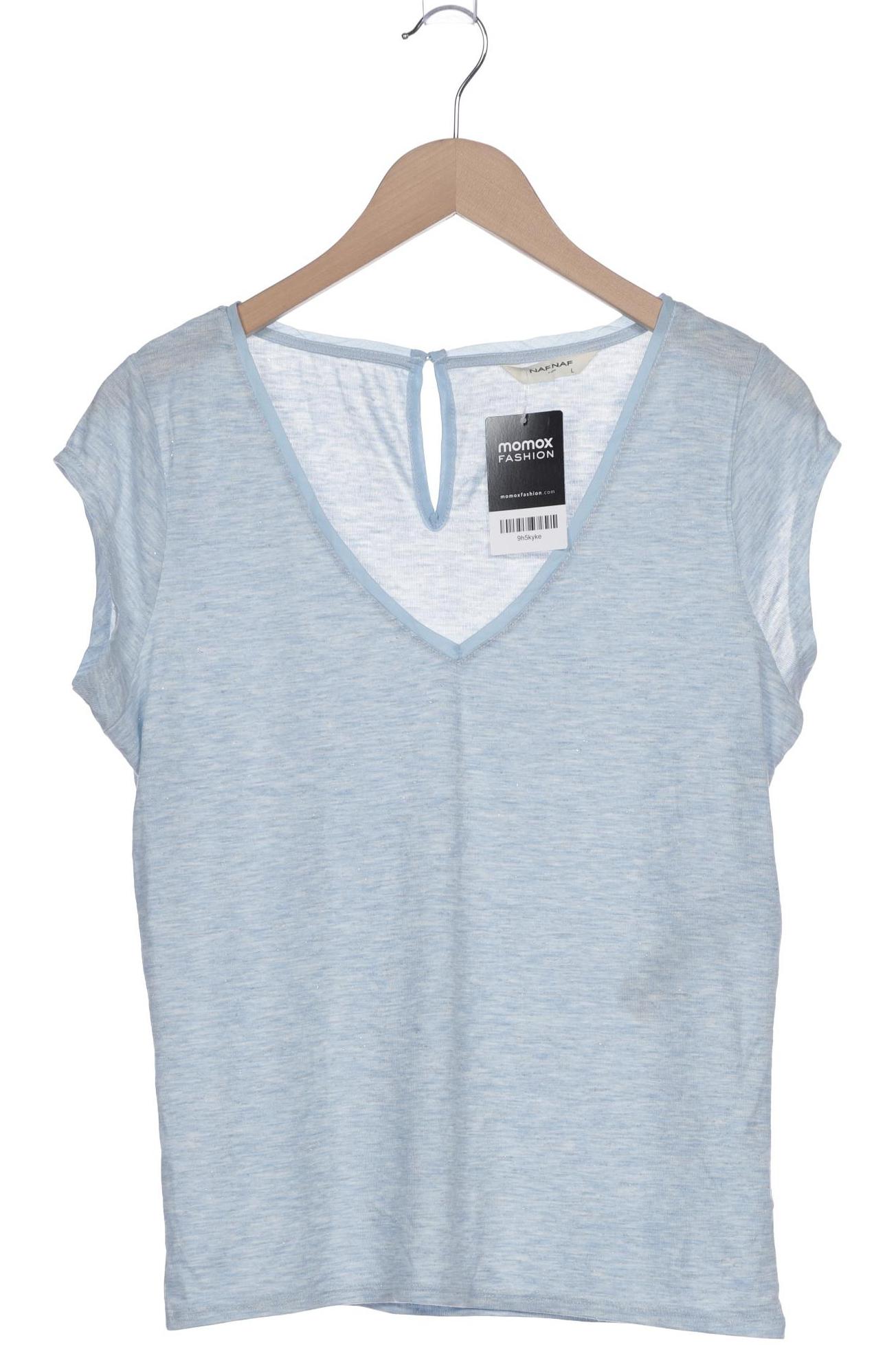 

NAF NAF Damen T-Shirt, hellblau, Gr. 42