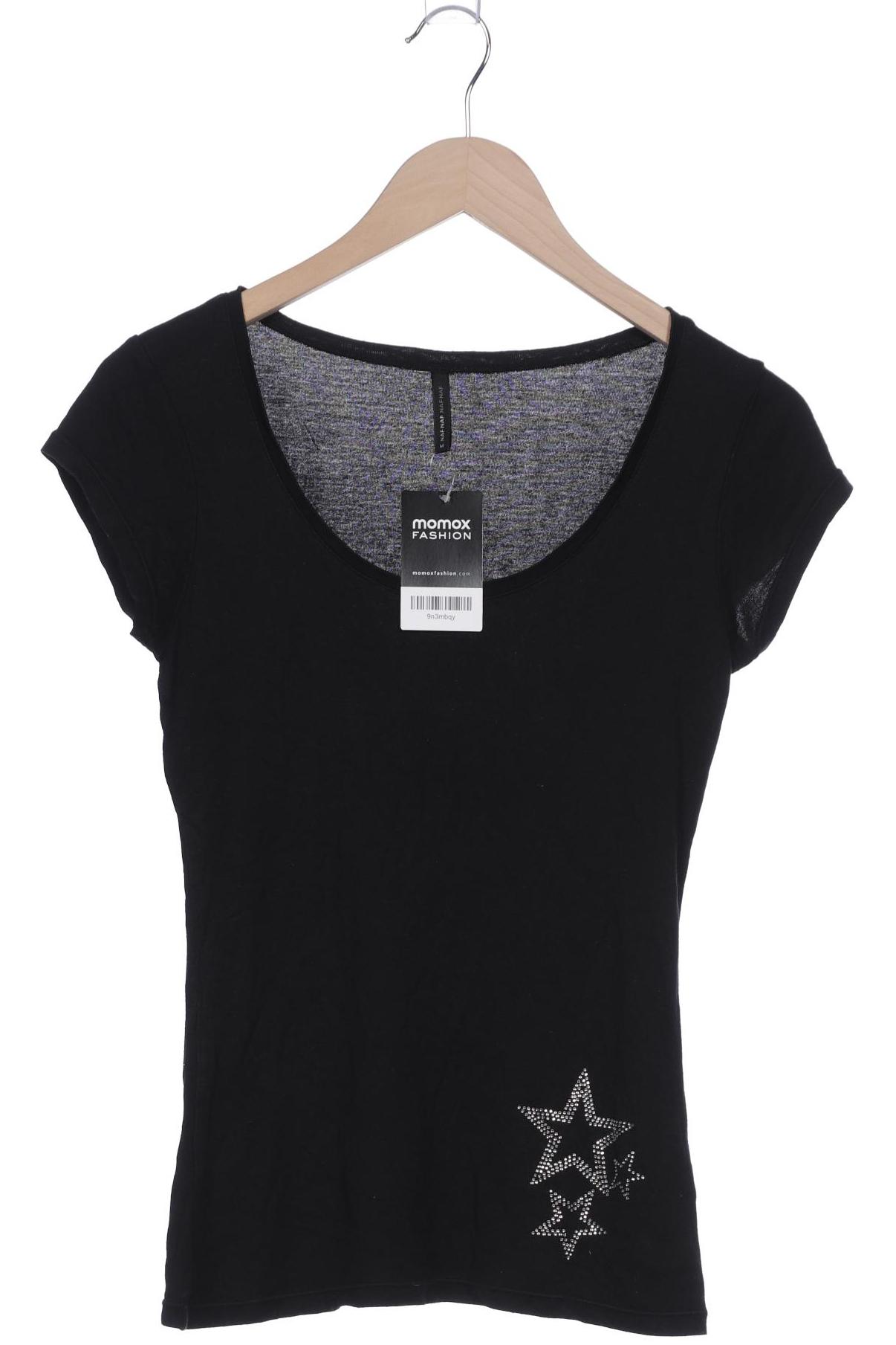 

NAF NAF Damen T-Shirt, schwarz, Gr. 38