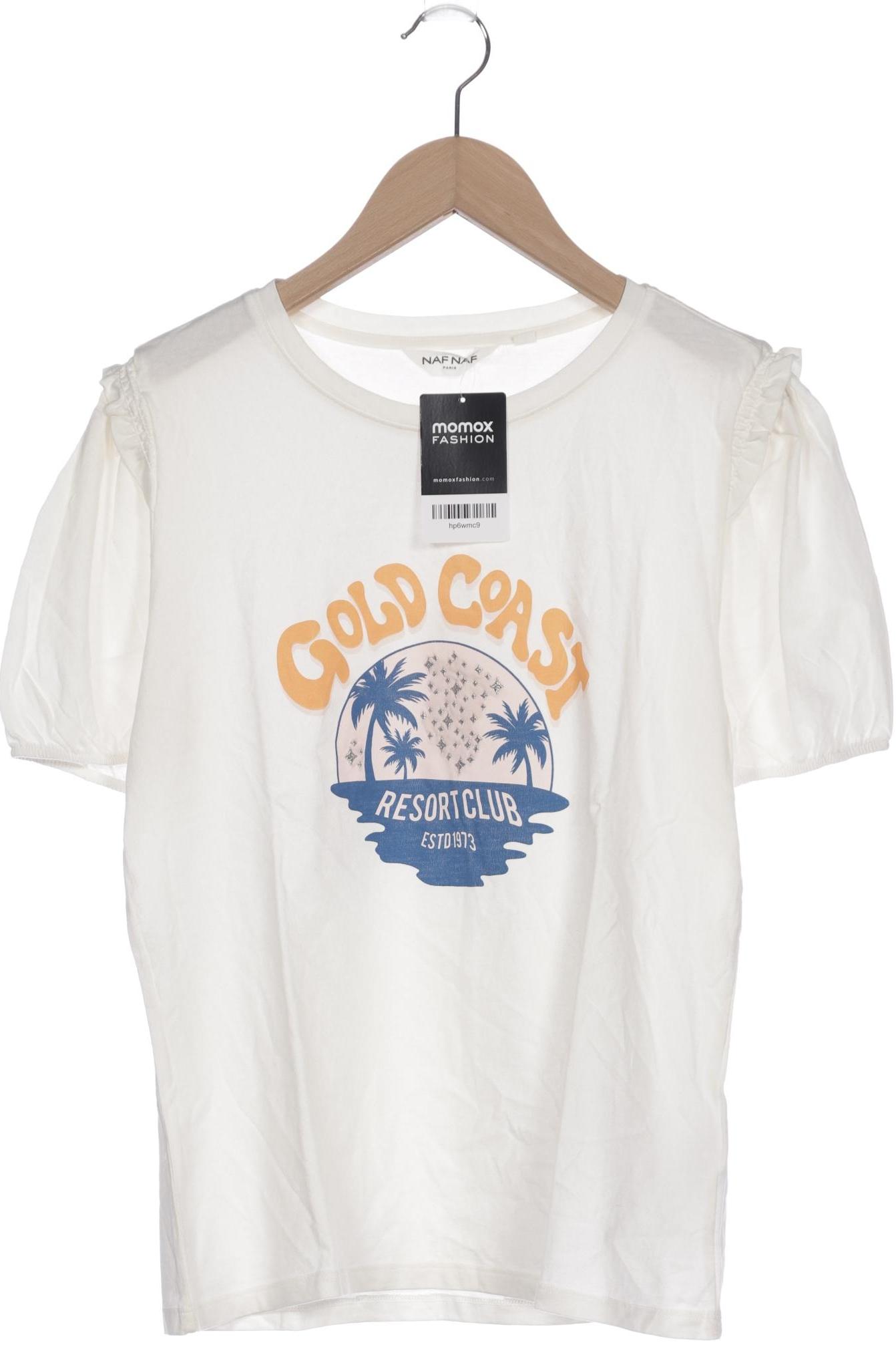

NAF NAF Damen T-Shirt, cremeweiß, Gr. 42