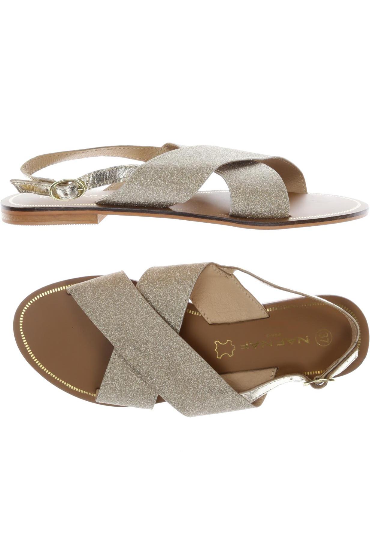 

NAF NAF Damen Sandale, gold, Gr. 37