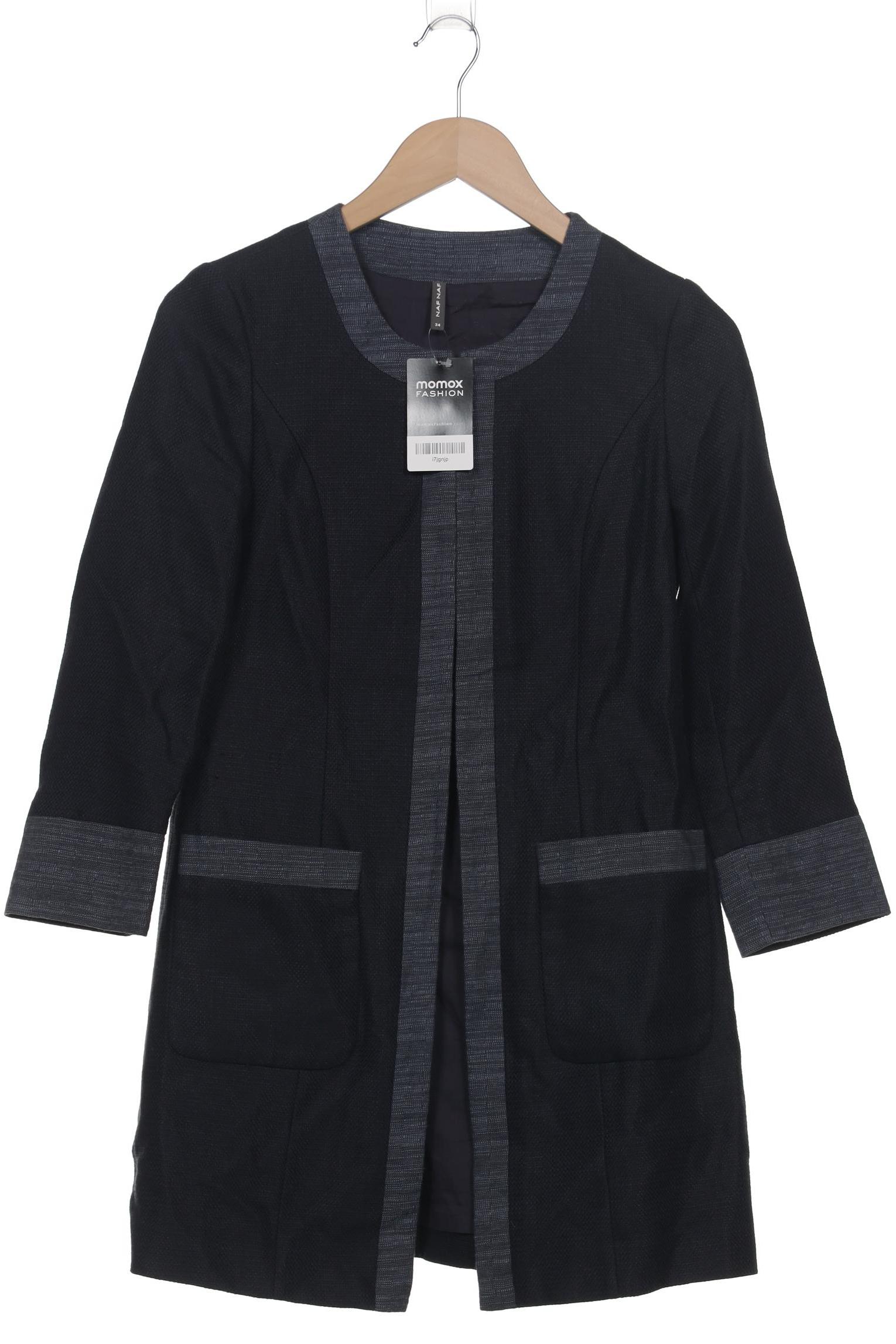 

NAF NAF Damen Mantel, marineblau, Gr. 34