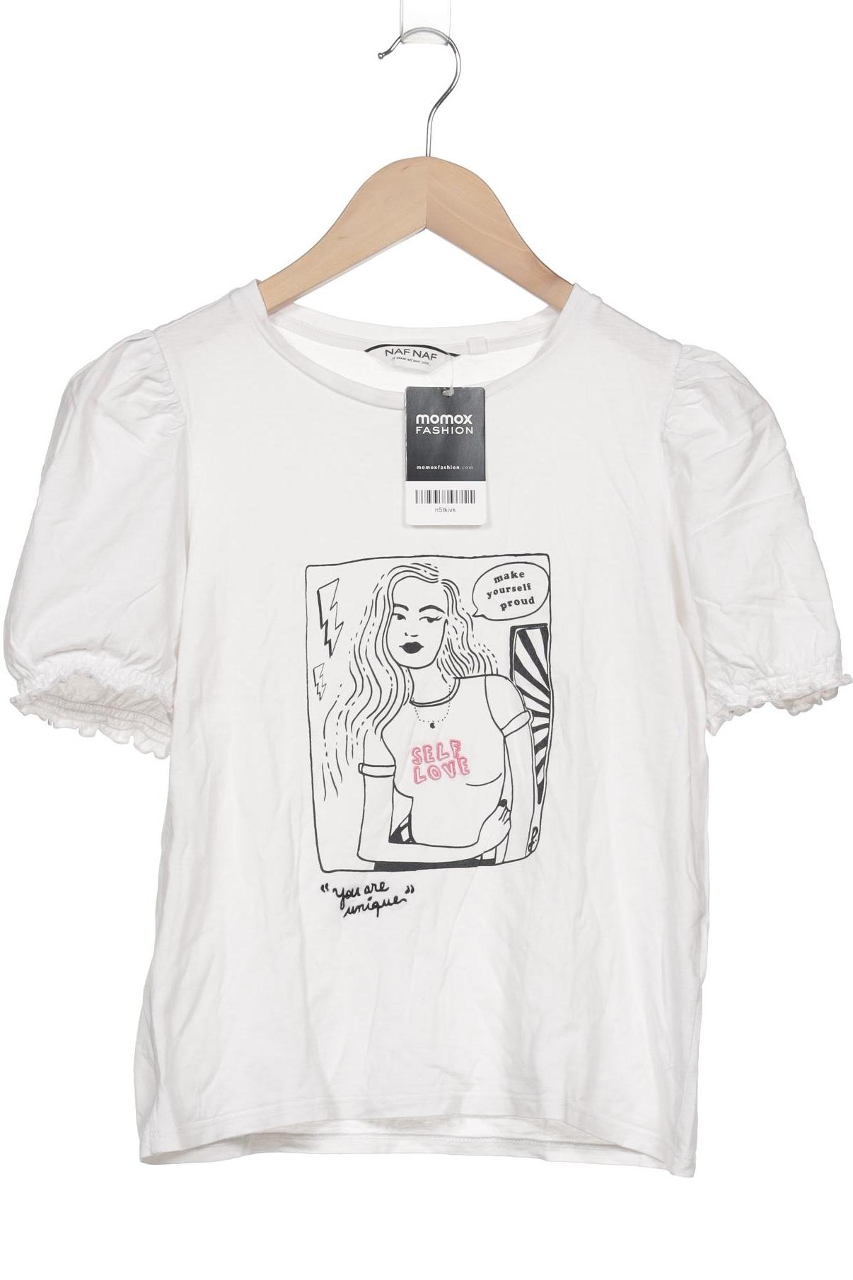 

NAF NAF Damen T-Shirt, weiß, Gr. 38