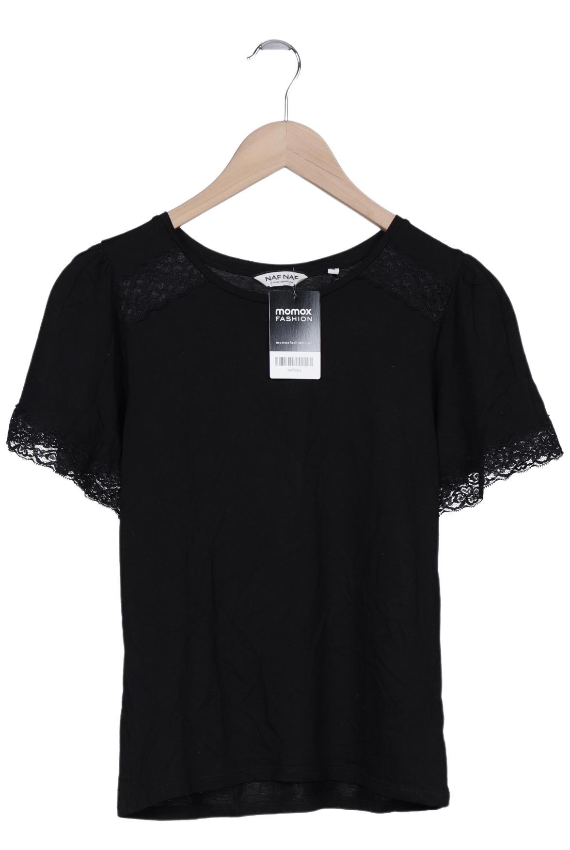 

NAF NAF Damen T-Shirt, schwarz, Gr. 38