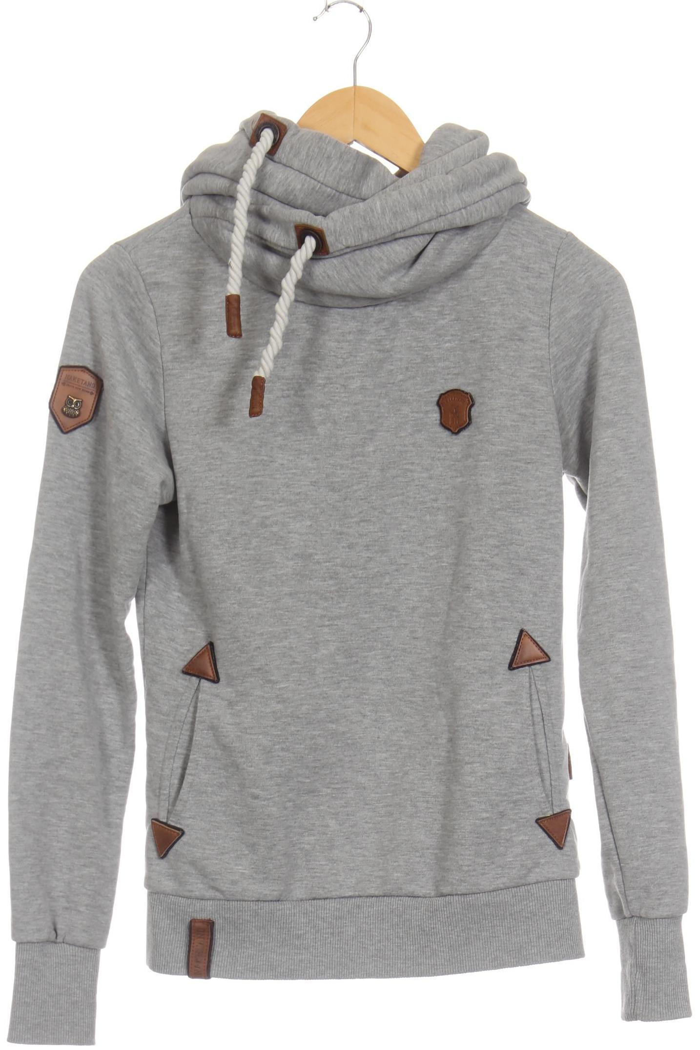 

Naketano Damen Kapuzenpullover, grau, Gr. 36