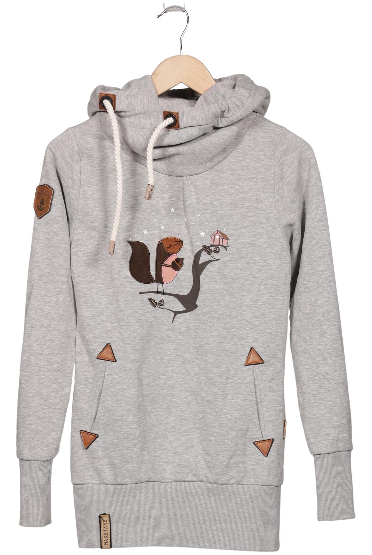 

Naketano Damen Kapuzenpullover, grau, Gr. 36