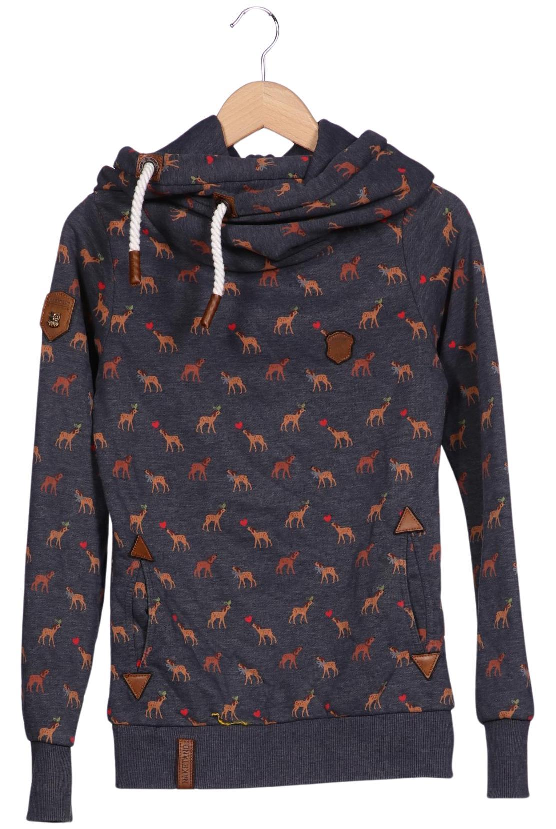 

Naketano Damen Kapuzenpullover, grau, Gr. 36