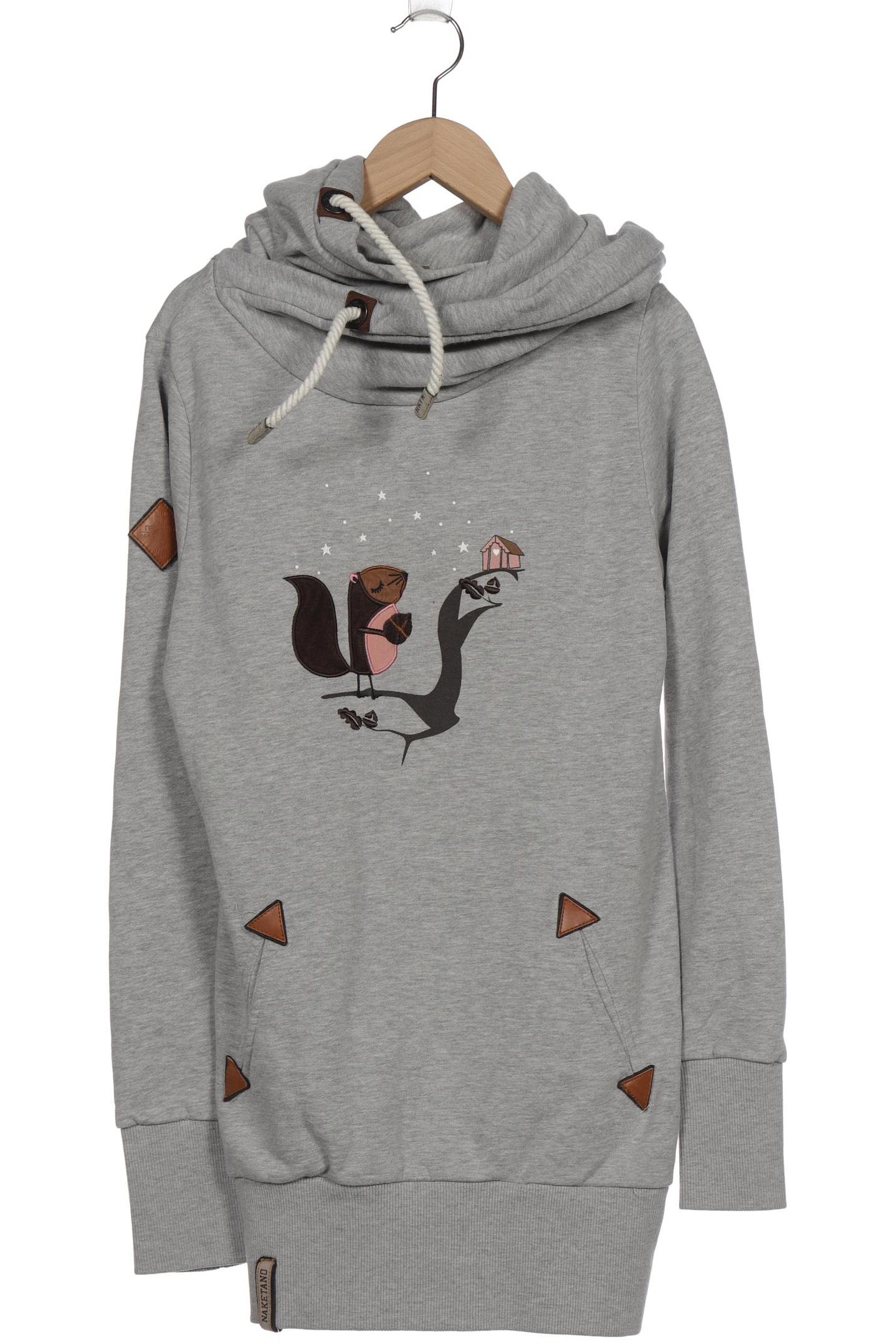 

Naketano Damen Kapuzenpullover, grau, Gr. 38