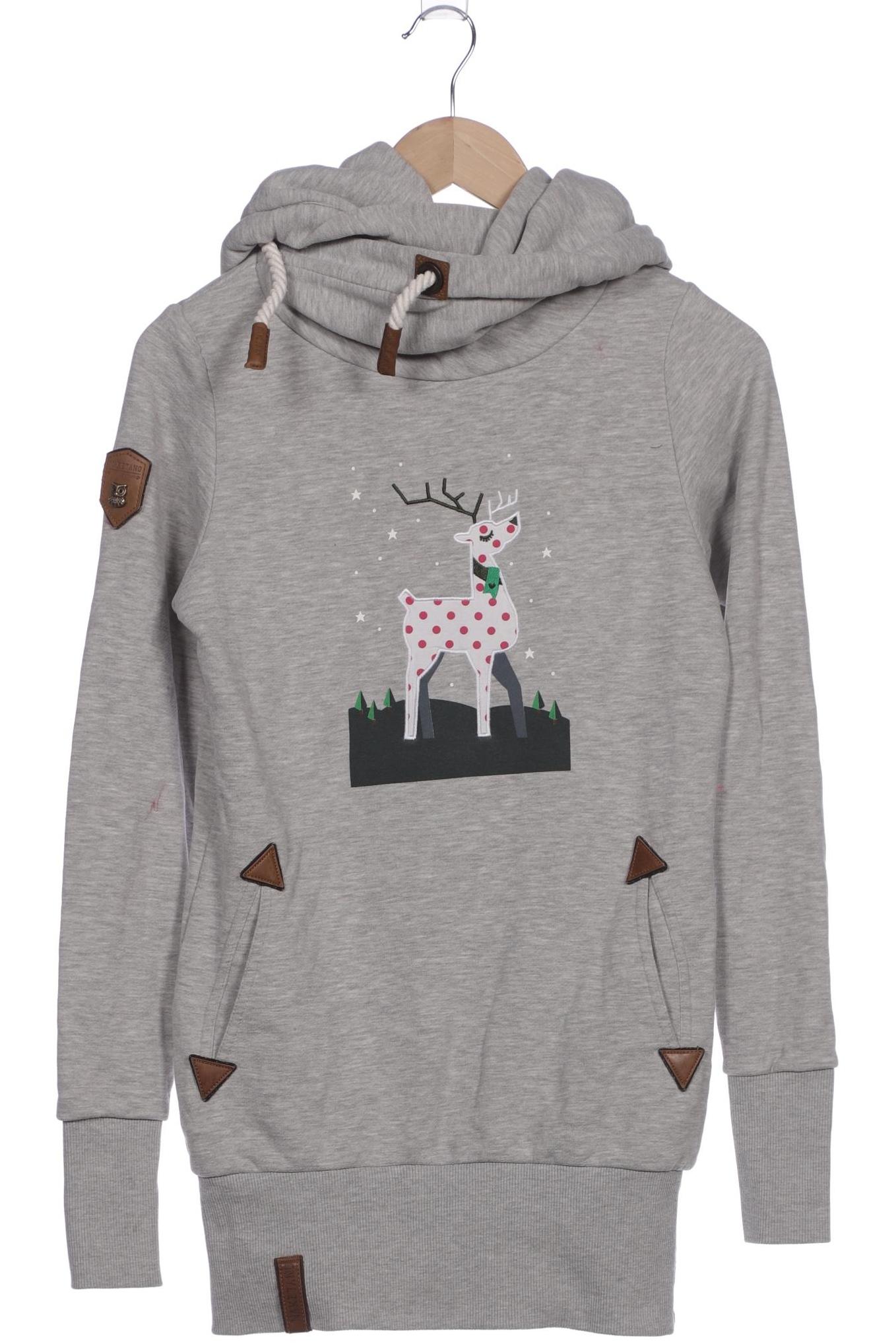

Naketano Damen Kapuzenpullover, grau, Gr. 36