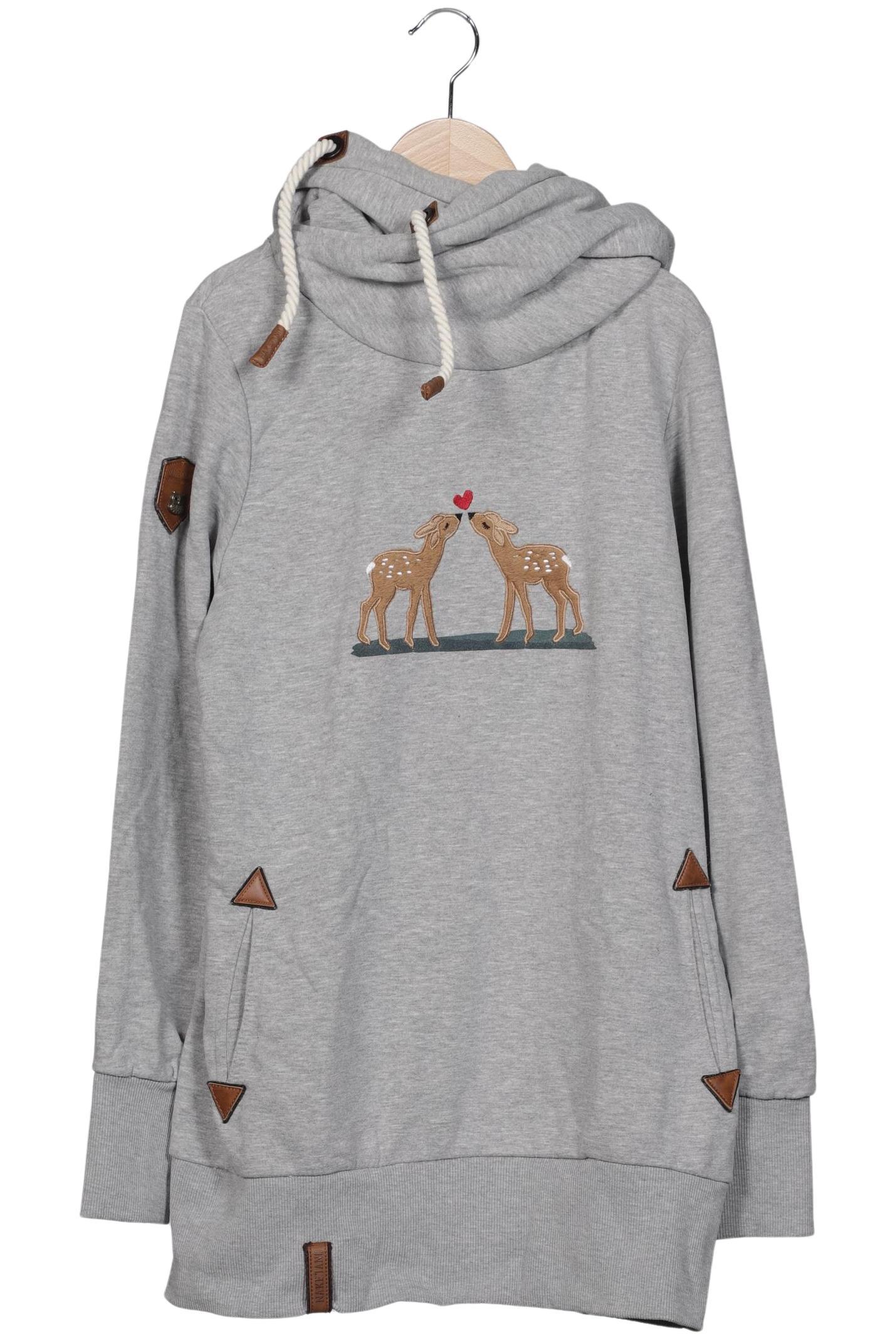 

Naketano Damen Kapuzenpullover, grau, Gr. 44