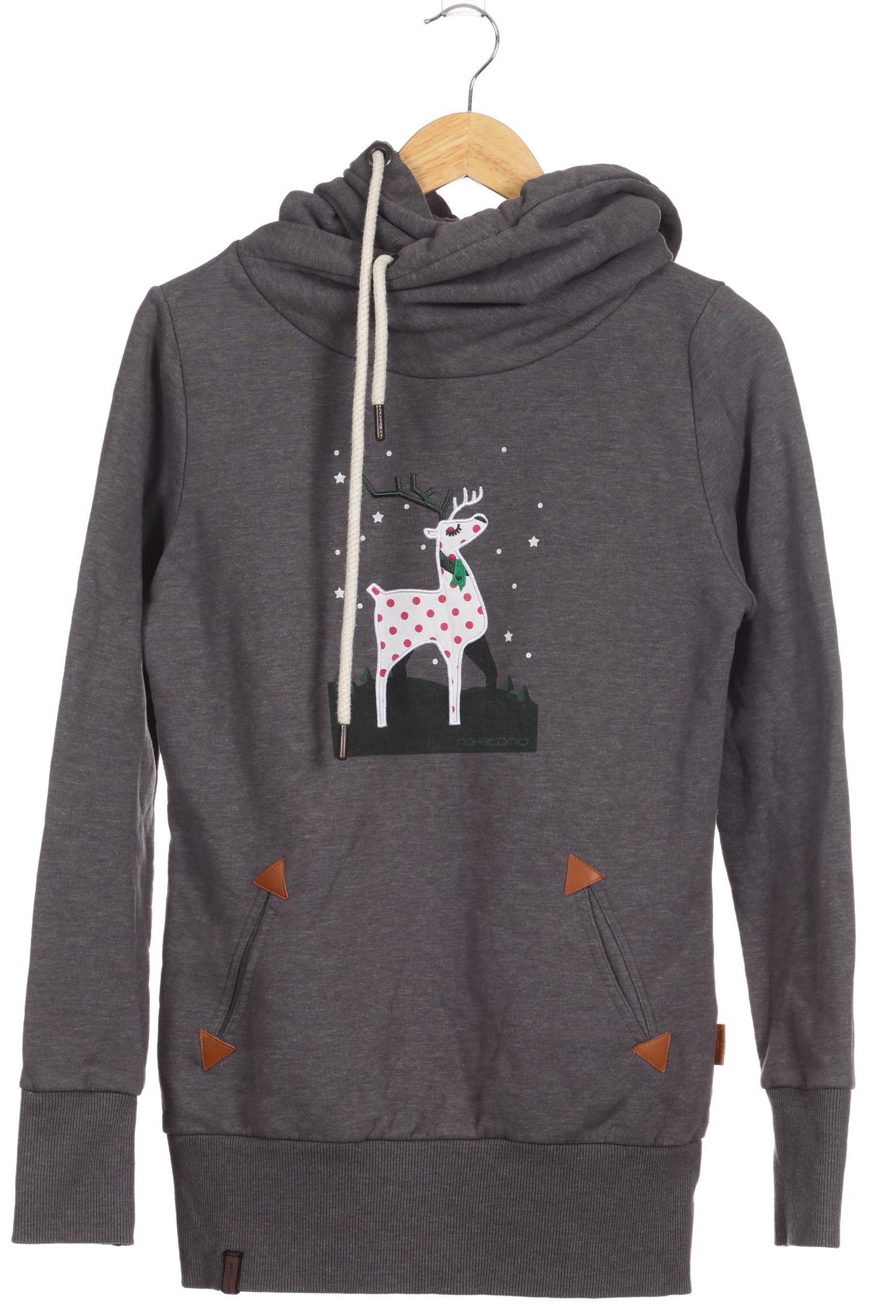 

Naketano Damen Kapuzenpullover, grau, Gr. 38