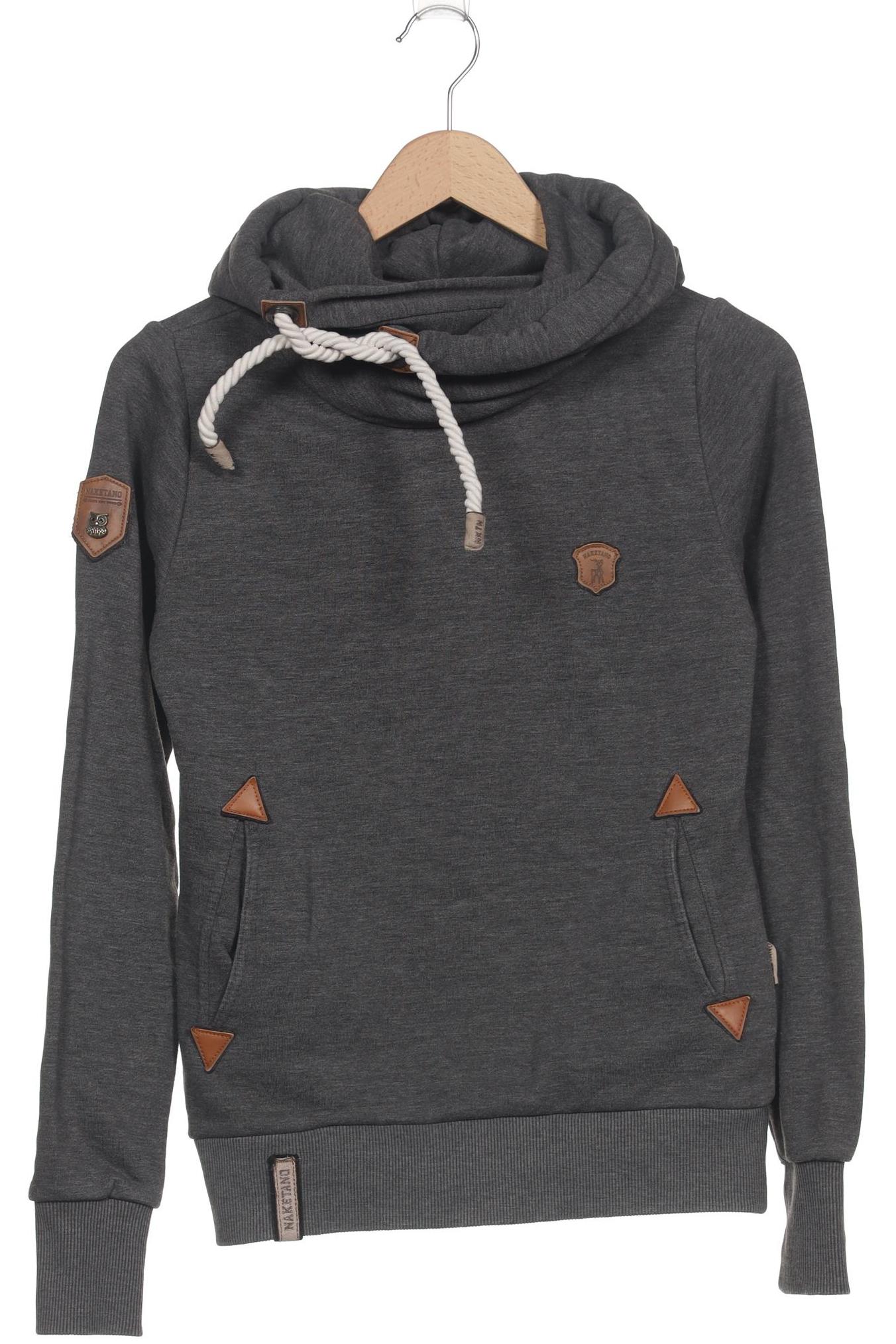 

Naketano Damen Kapuzenpullover, grau, Gr. 34