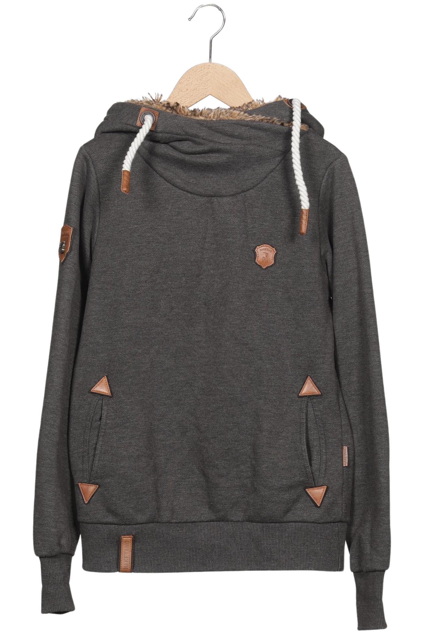 

Naketano Damen Kapuzenpullover, grau, Gr. 36