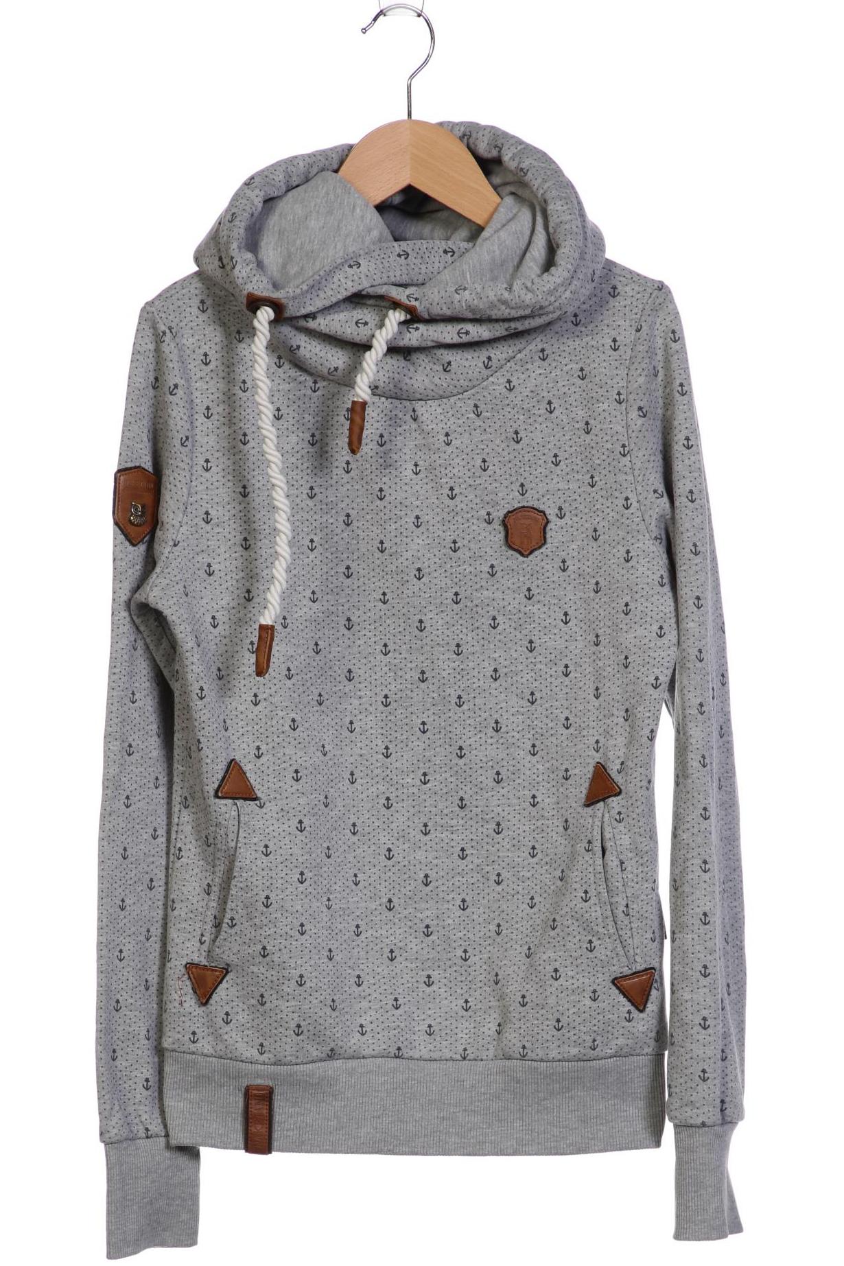 

Naketano Damen Kapuzenpullover, grau, Gr. 36