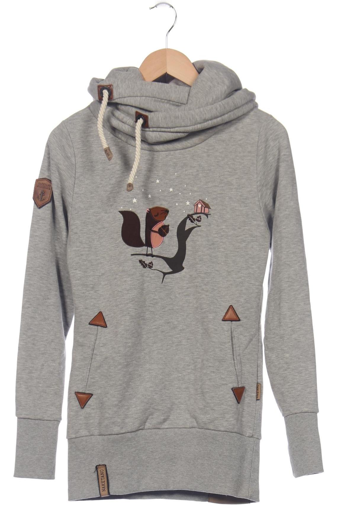 

Naketano Damen Kapuzenpullover, grau, Gr. 36