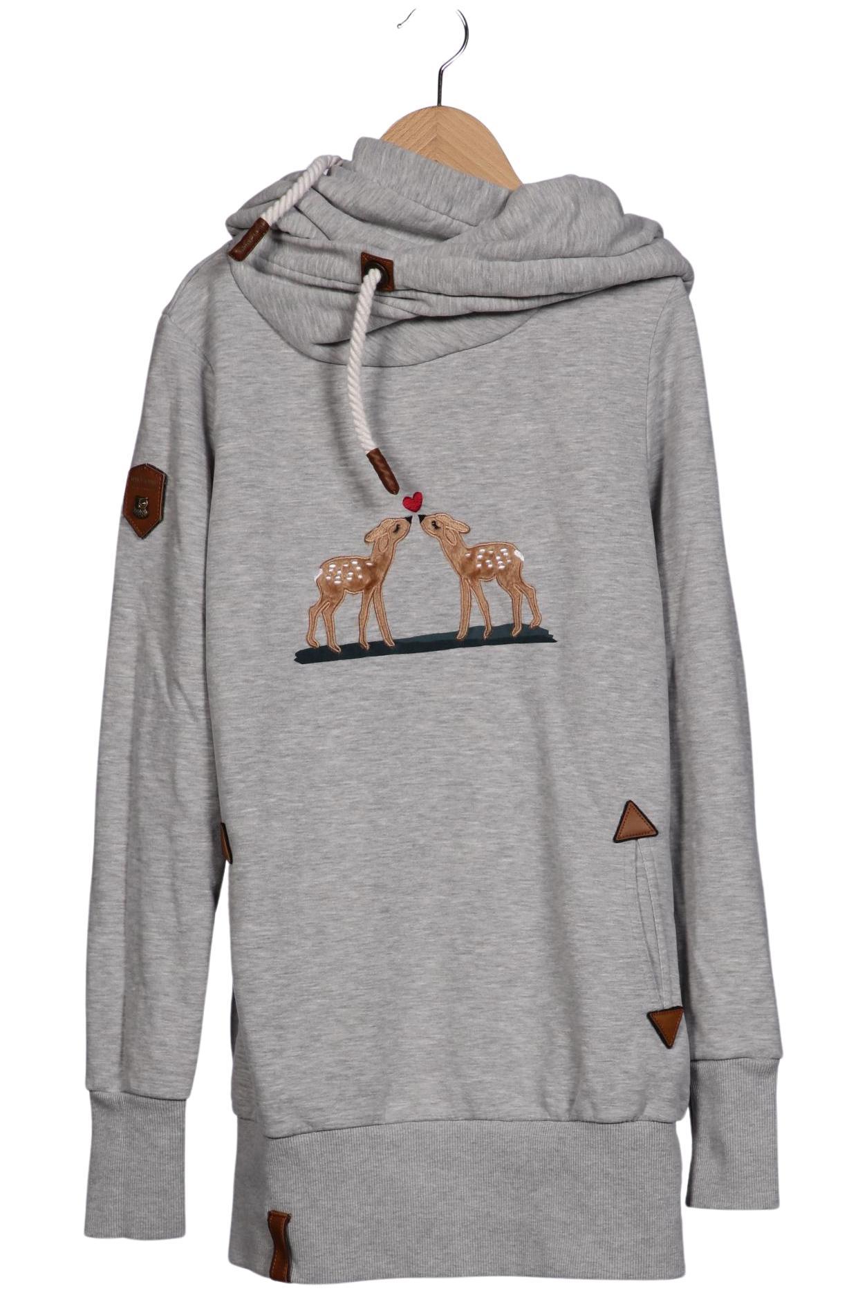 

Naketano Damen Kapuzenpullover, grau, Gr. 42