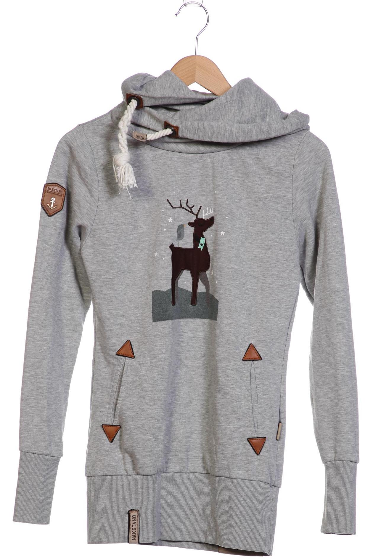 

Naketano Damen Kapuzenpullover, grau, Gr. 36