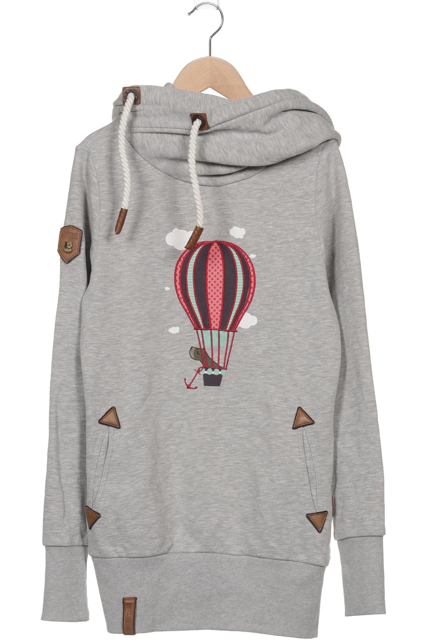 

Naketano Damen Kapuzenpullover, grau, Gr. 38