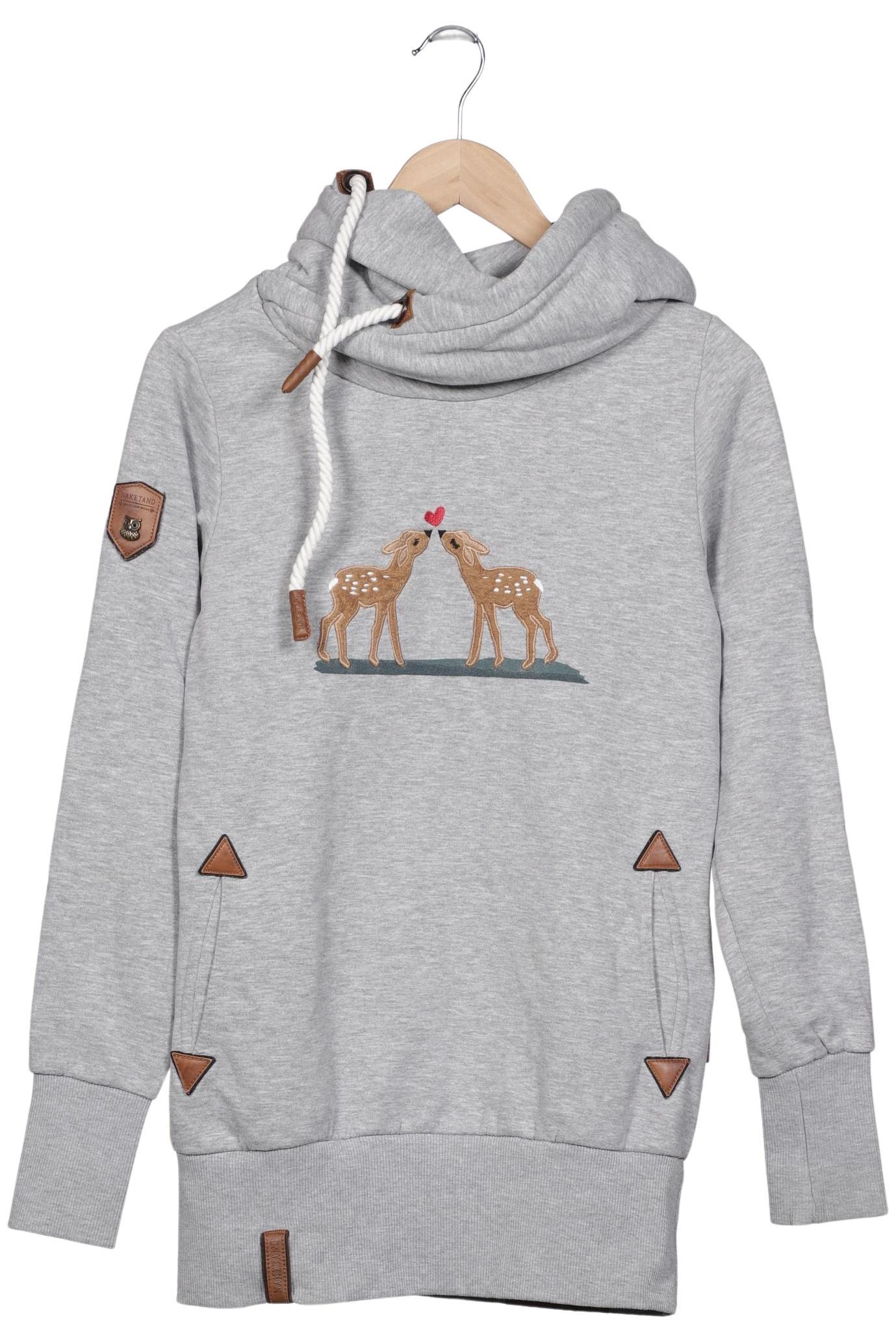 

Naketano Damen Kapuzenpullover, grau, Gr. 38