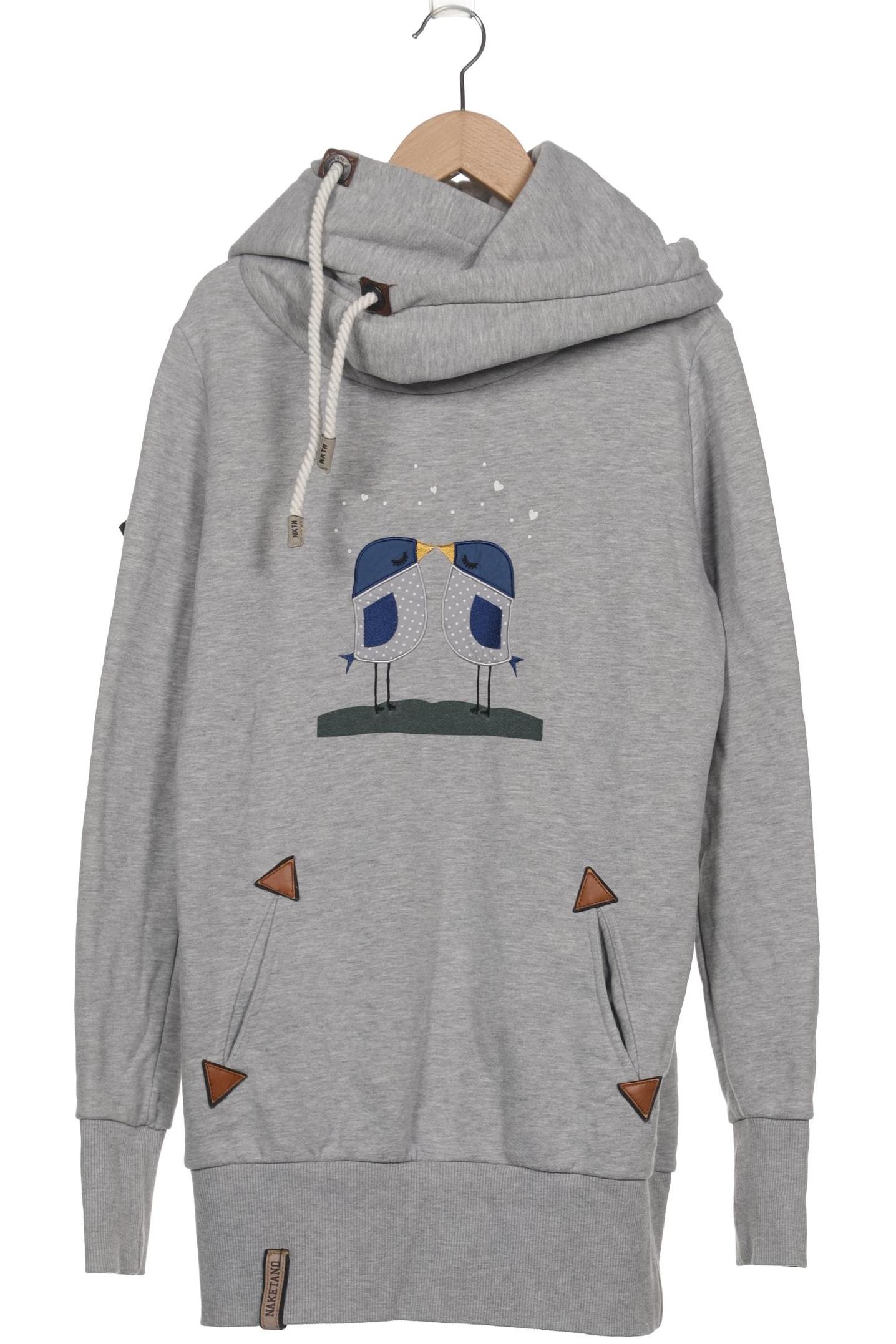

Naketano Damen Kapuzenpullover, grau, Gr. 38