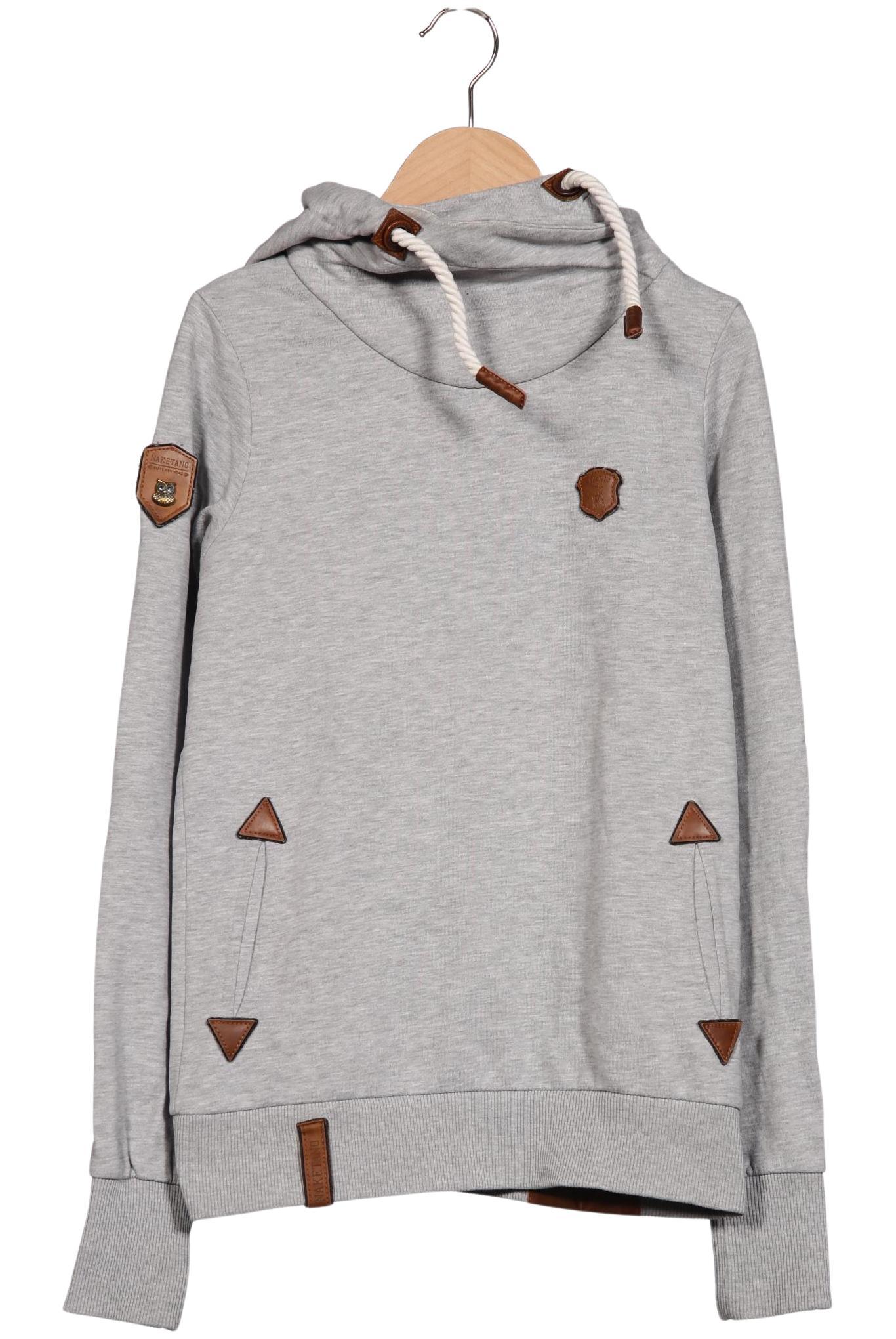 

Naketano Damen Kapuzenpullover, grau, Gr. 36