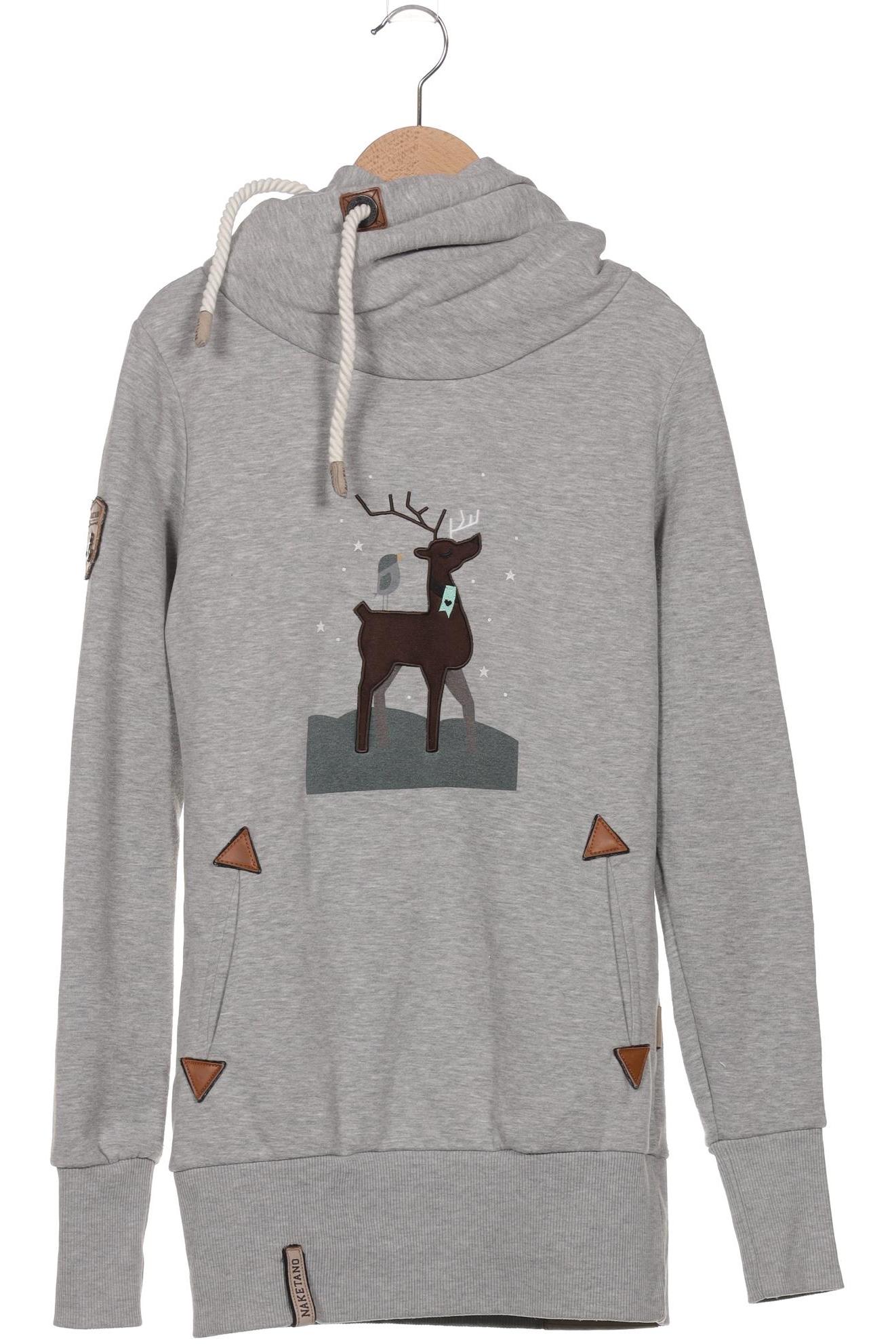 

Naketano Damen Kapuzenpullover, grau, Gr. 36