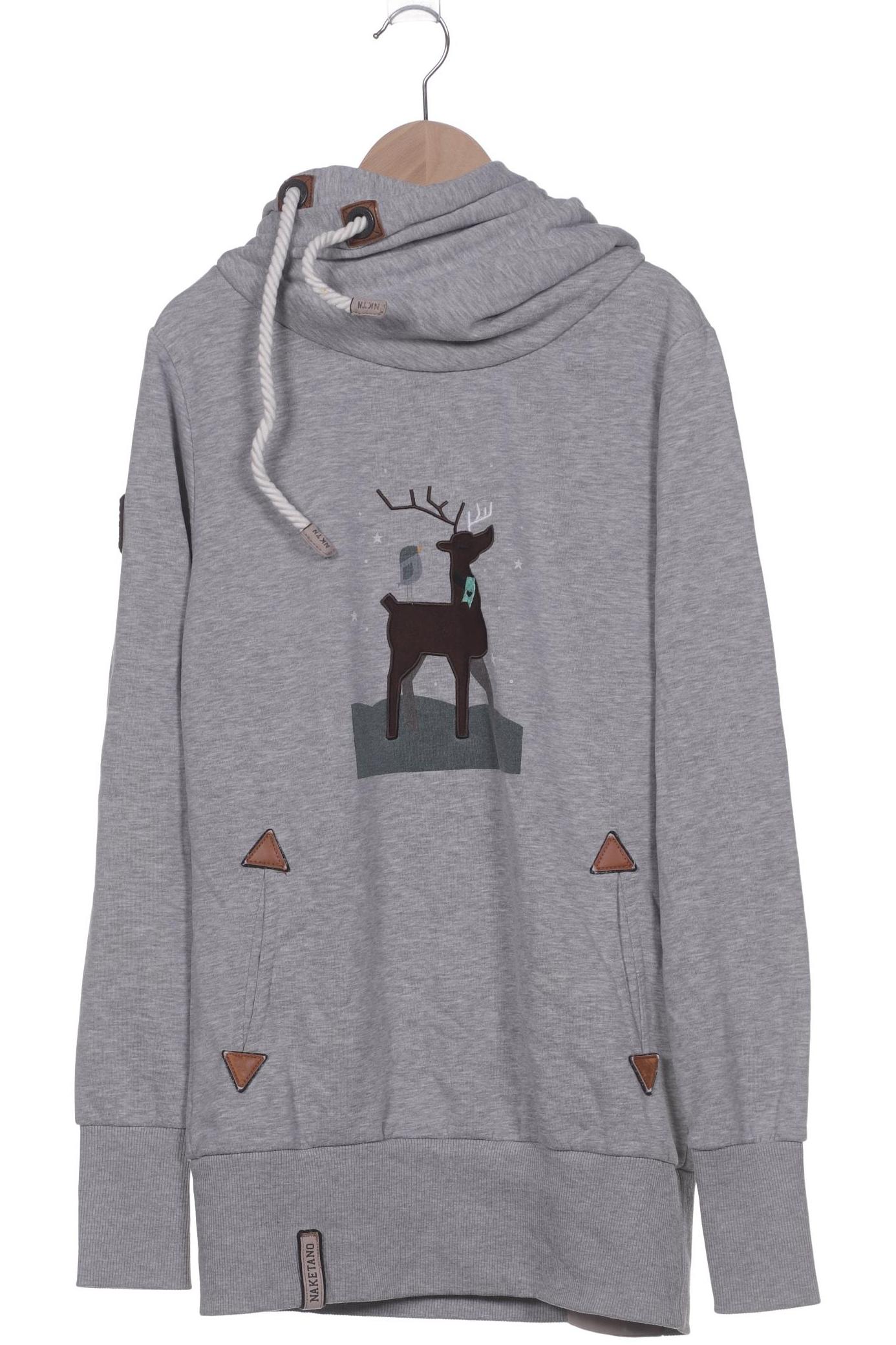

Naketano Damen Kapuzenpullover, grau, Gr. 38