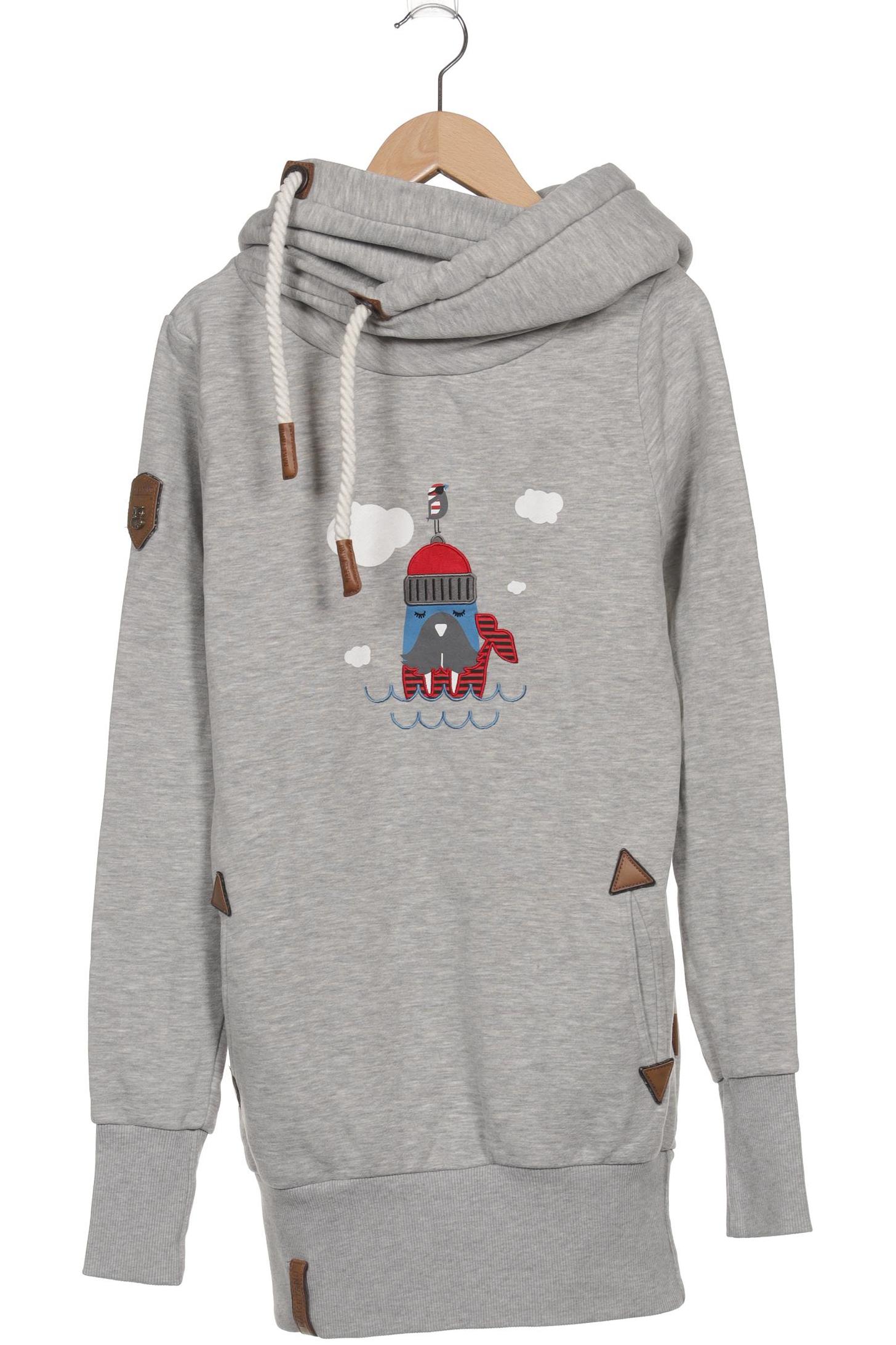 

Naketano Damen Kapuzenpullover, grau, Gr. 38