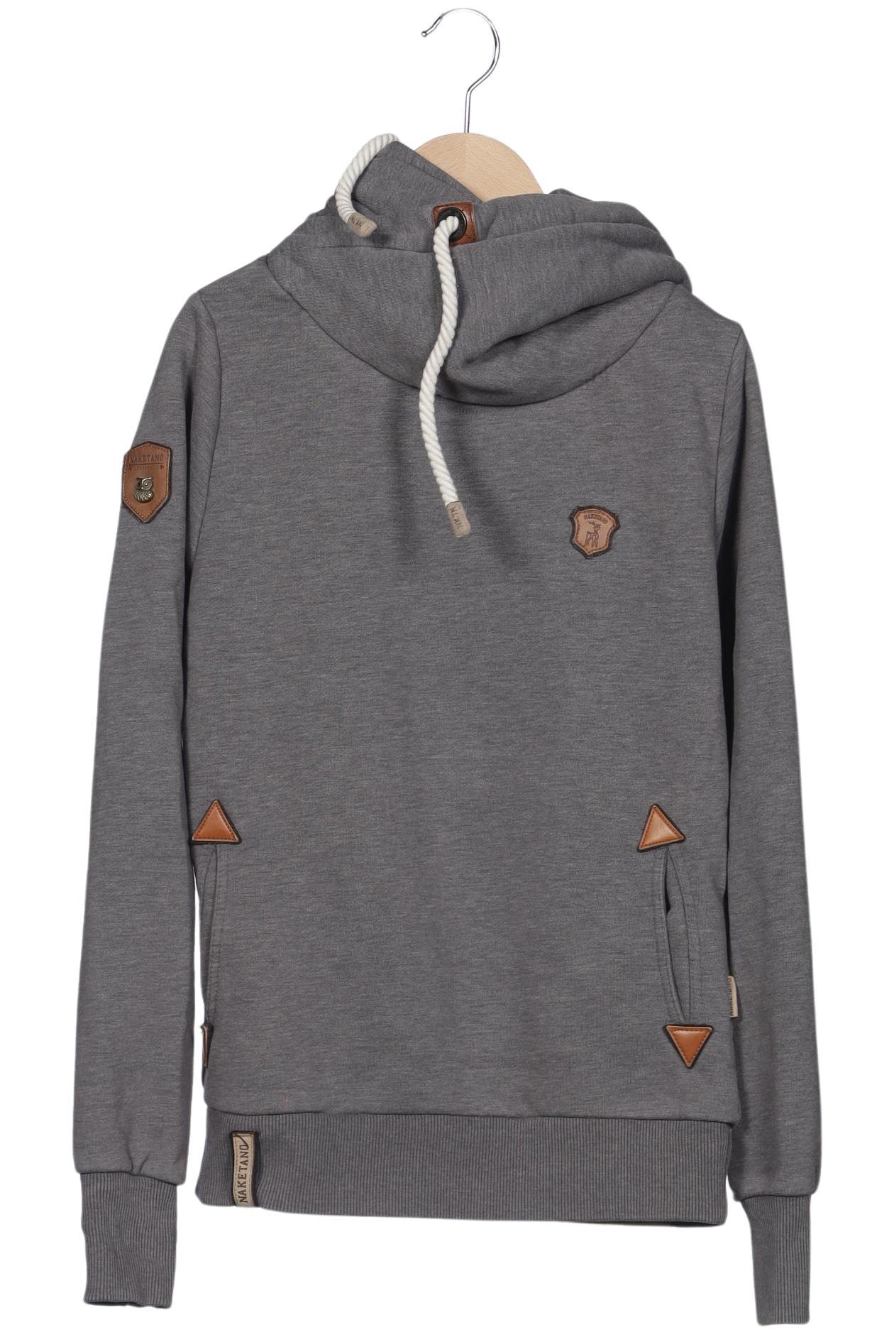 

Naketano Damen Kapuzenpullover, grau, Gr. 36