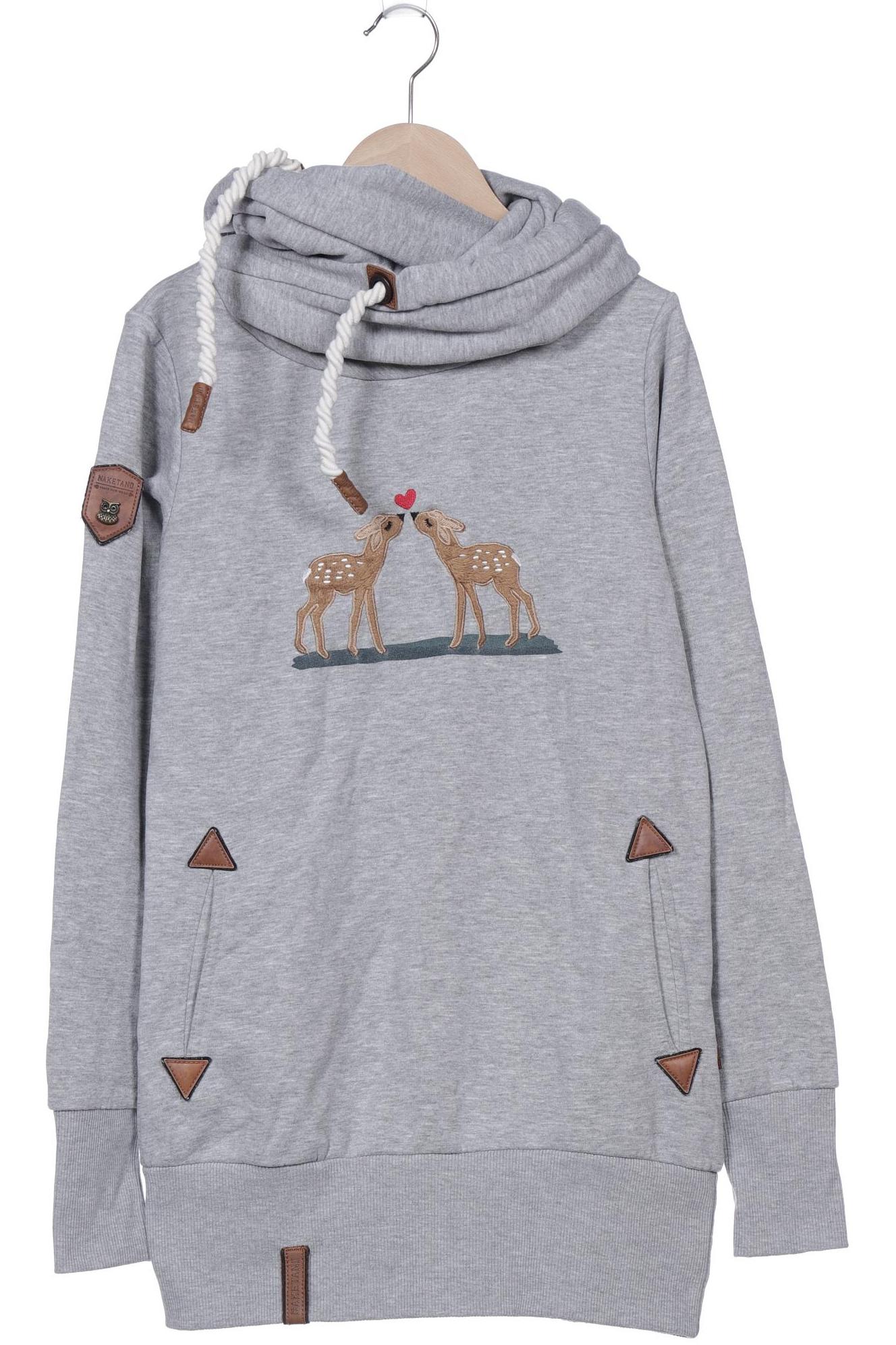 

Naketano Damen Kapuzenpullover, grau, Gr. 38