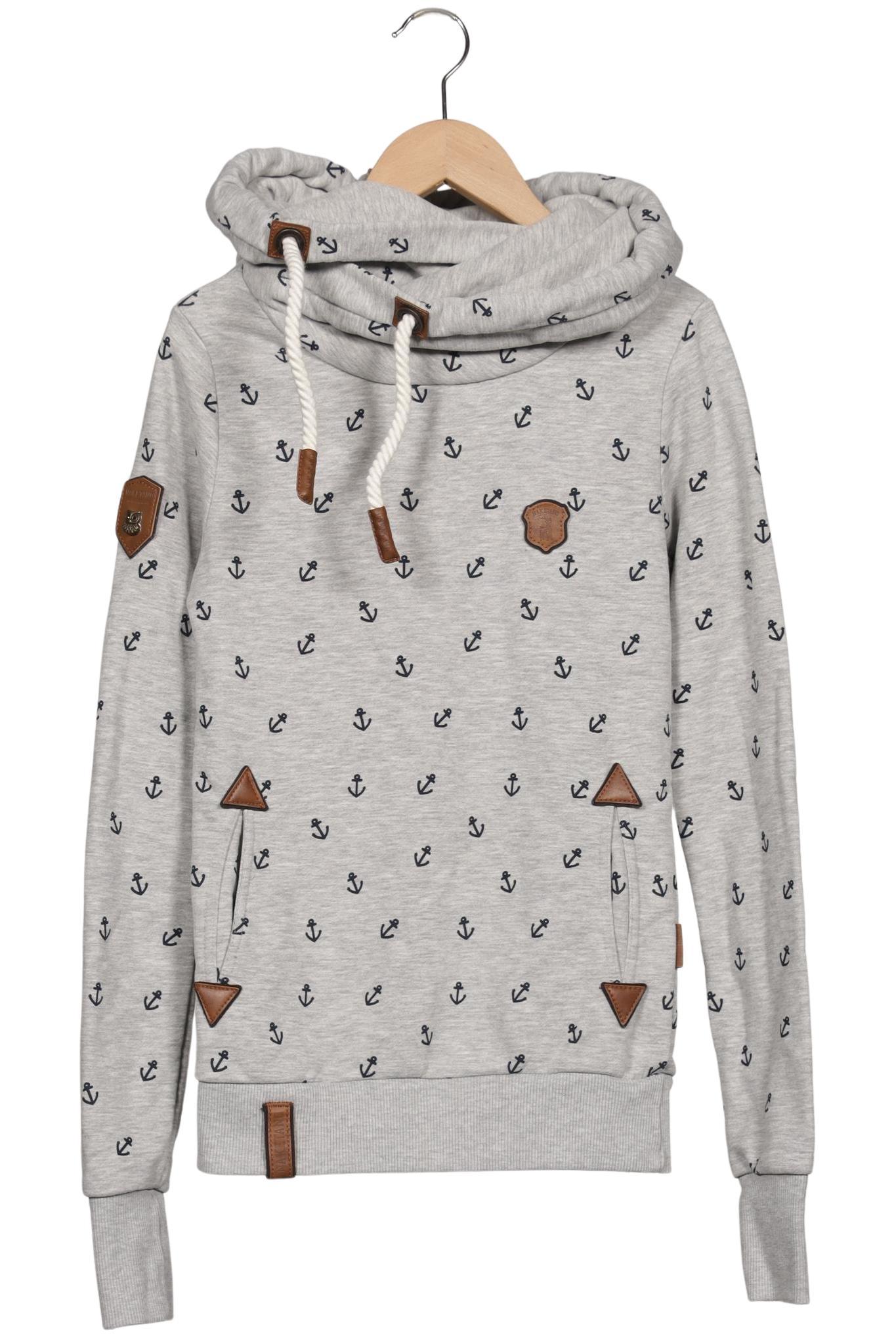 

Naketano Damen Kapuzenpullover, grau, Gr. 34