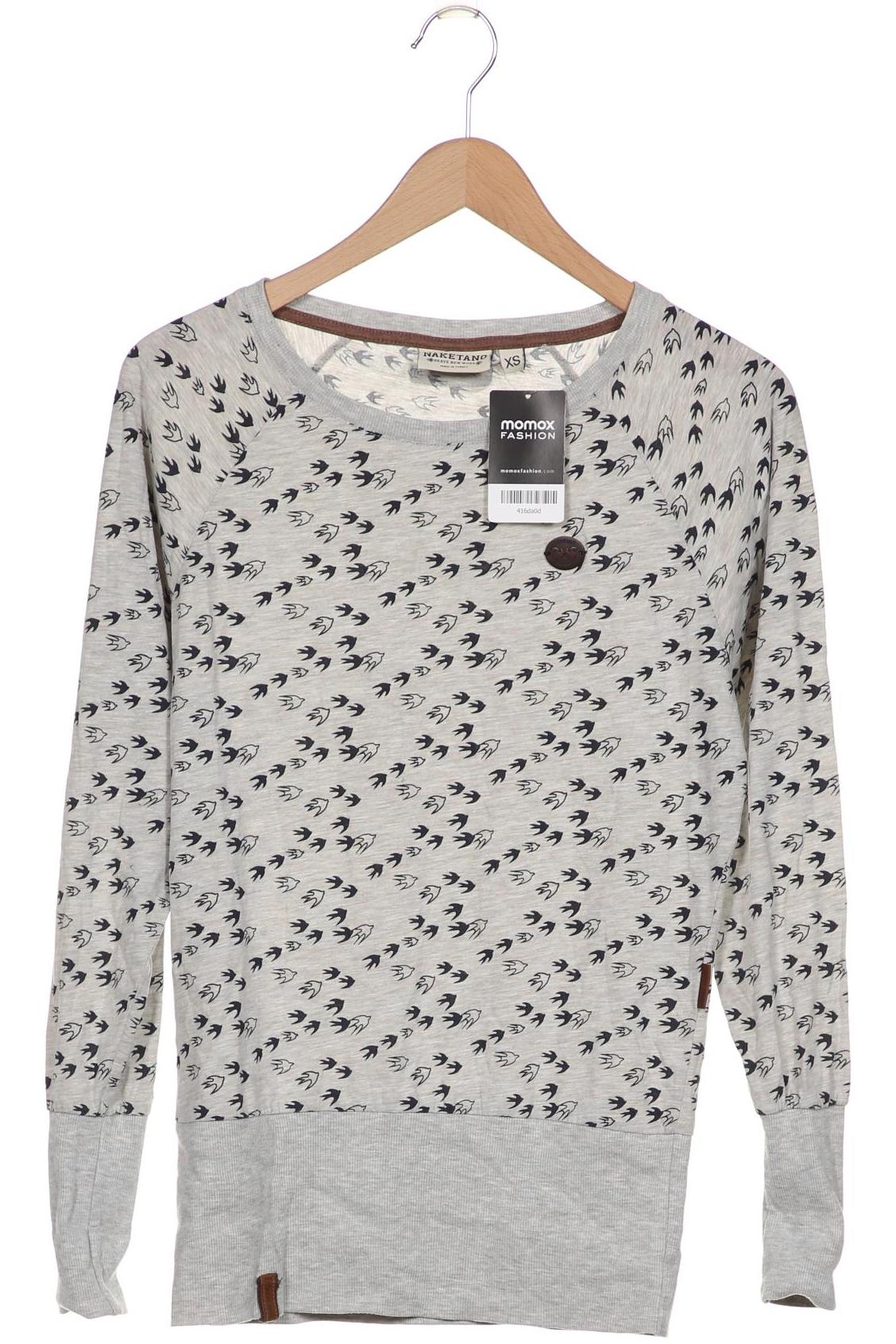 

Naketano Damen Langarmshirt, grau, Gr. 34