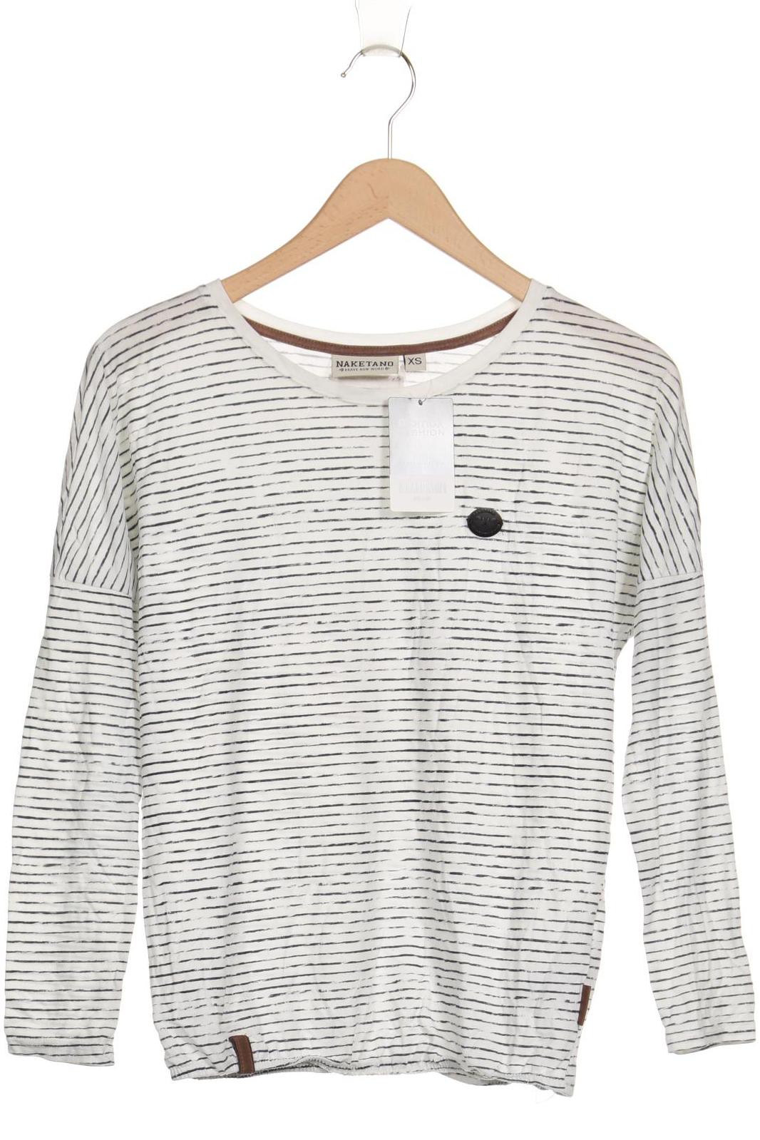 

Naketano Damen Langarmshirt, weiß, Gr. 34