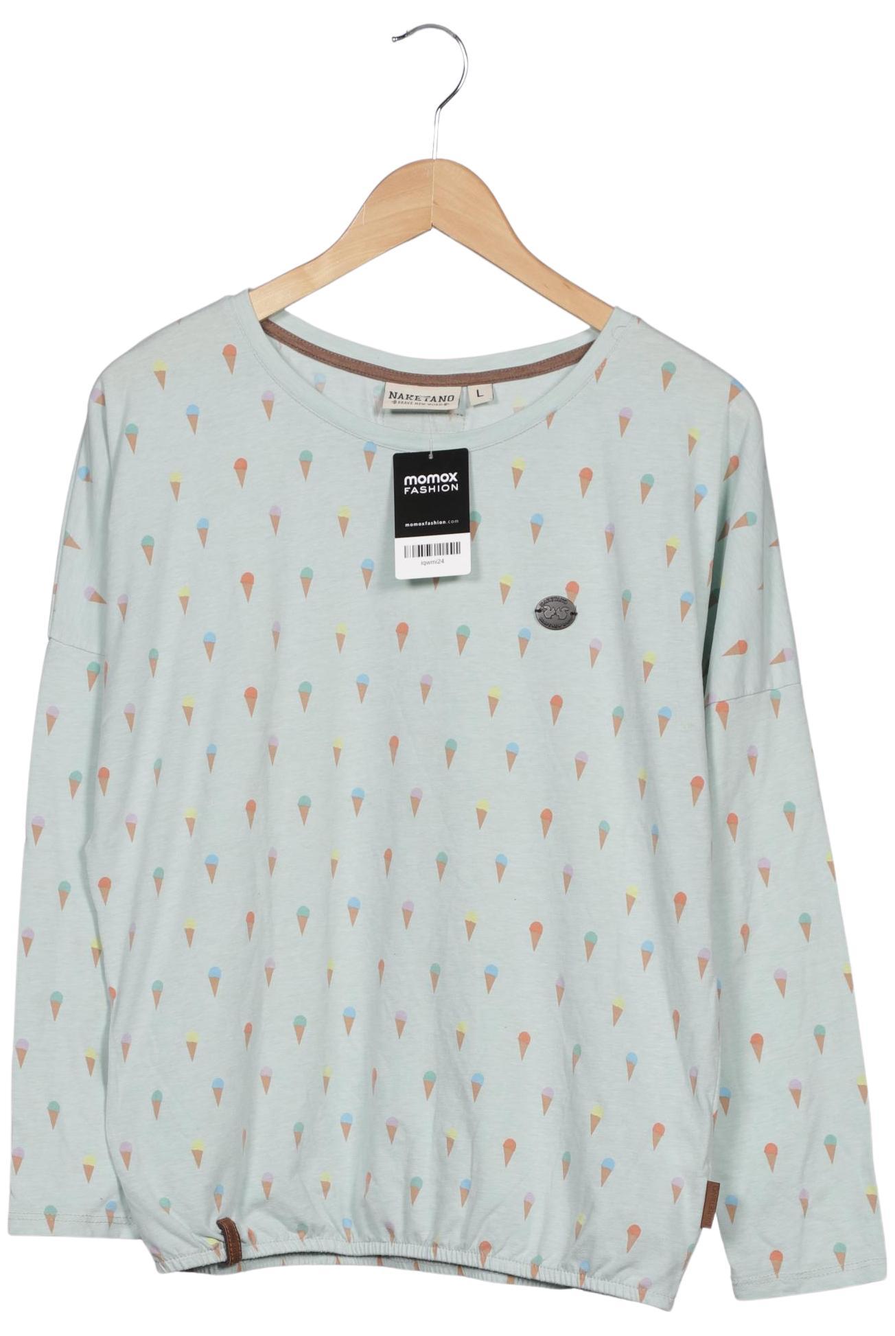 

Naketano Damen Langarmshirt, hellblau, Gr. 42