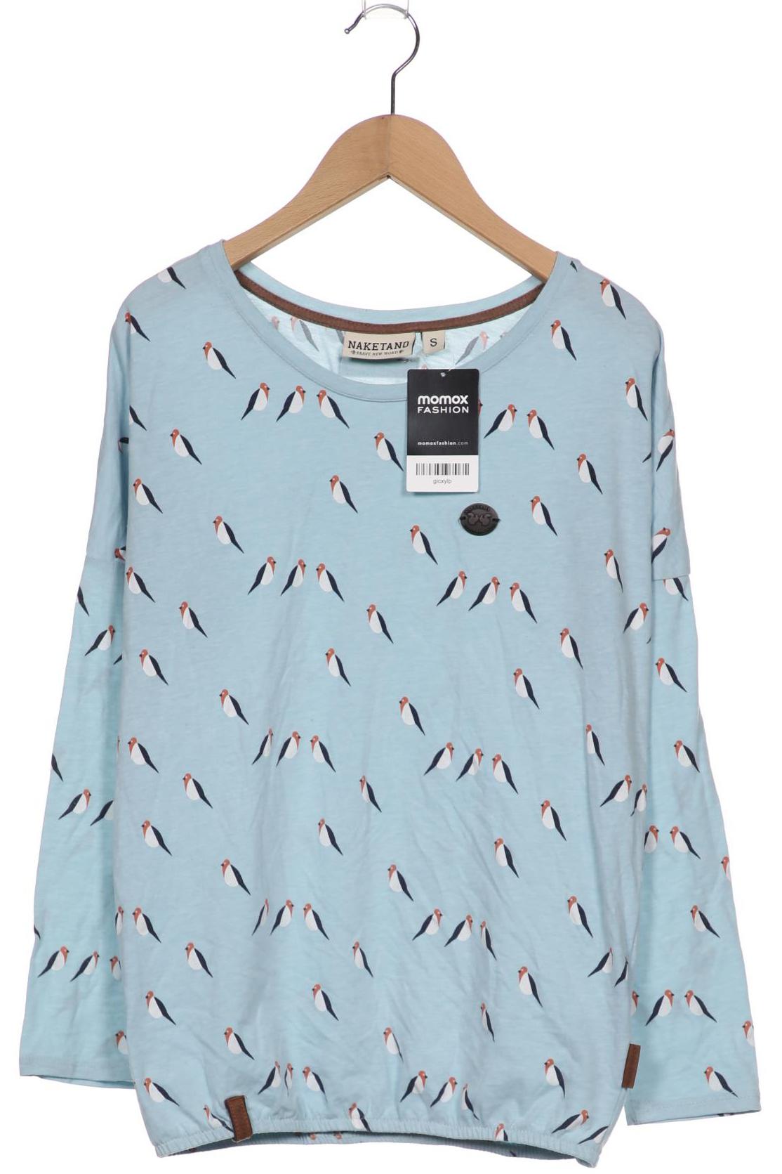 

Naketano Damen Langarmshirt, hellblau, Gr. 36
