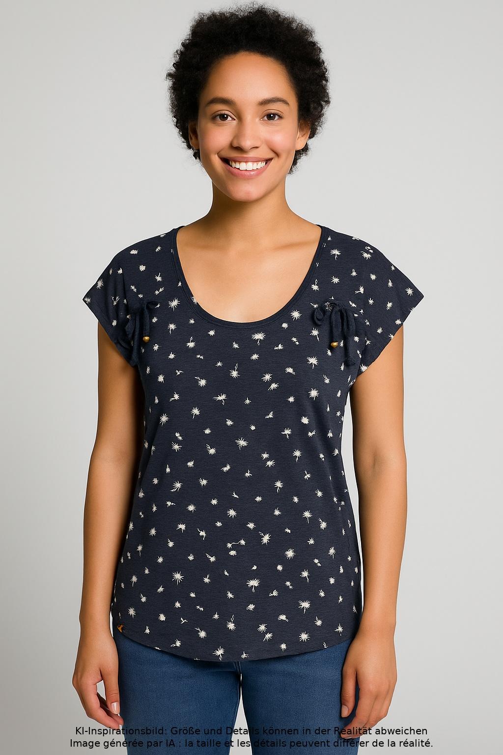 

Naketano Damen T-Shirt, marineblau, Gr. 36