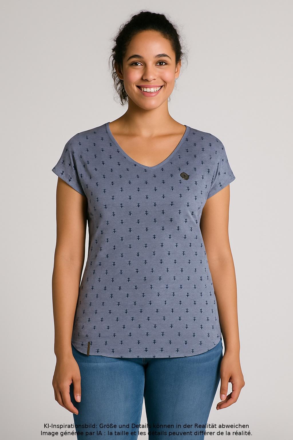 

Naketano Damen T-Shirt, blau, Gr. 38
