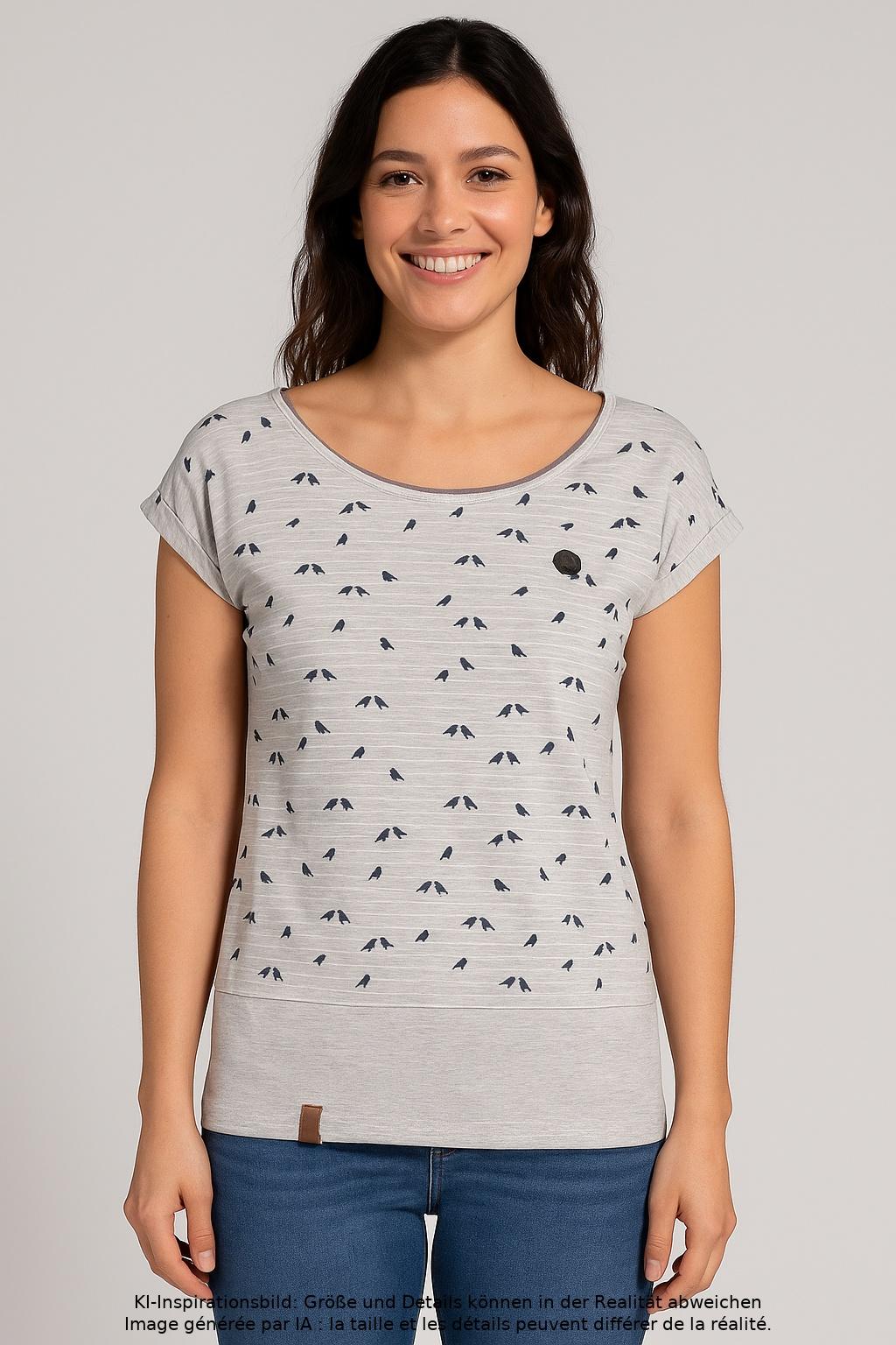 

Naketano Damen T-Shirt, grau, Gr. 36