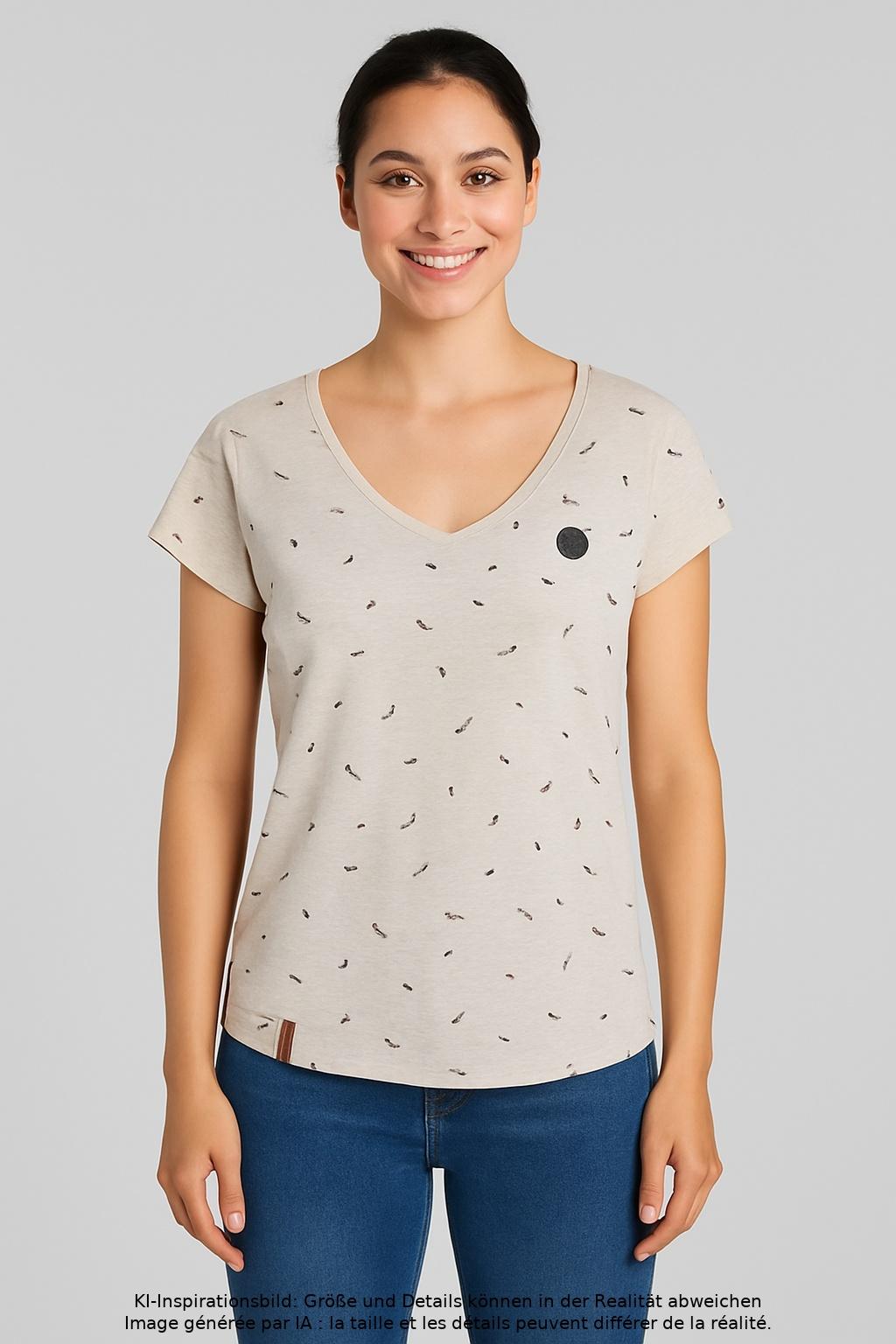 

Naketano Damen T-Shirt, grau, Gr. 36