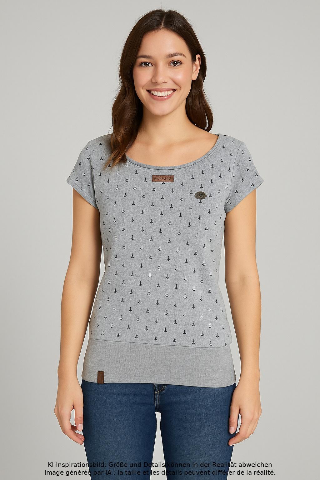 

Naketano Damen T-Shirt, grau, Gr. 34