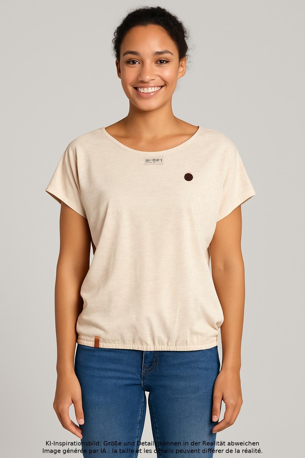 

Naketano Damen T-Shirt, beige, Gr. 38