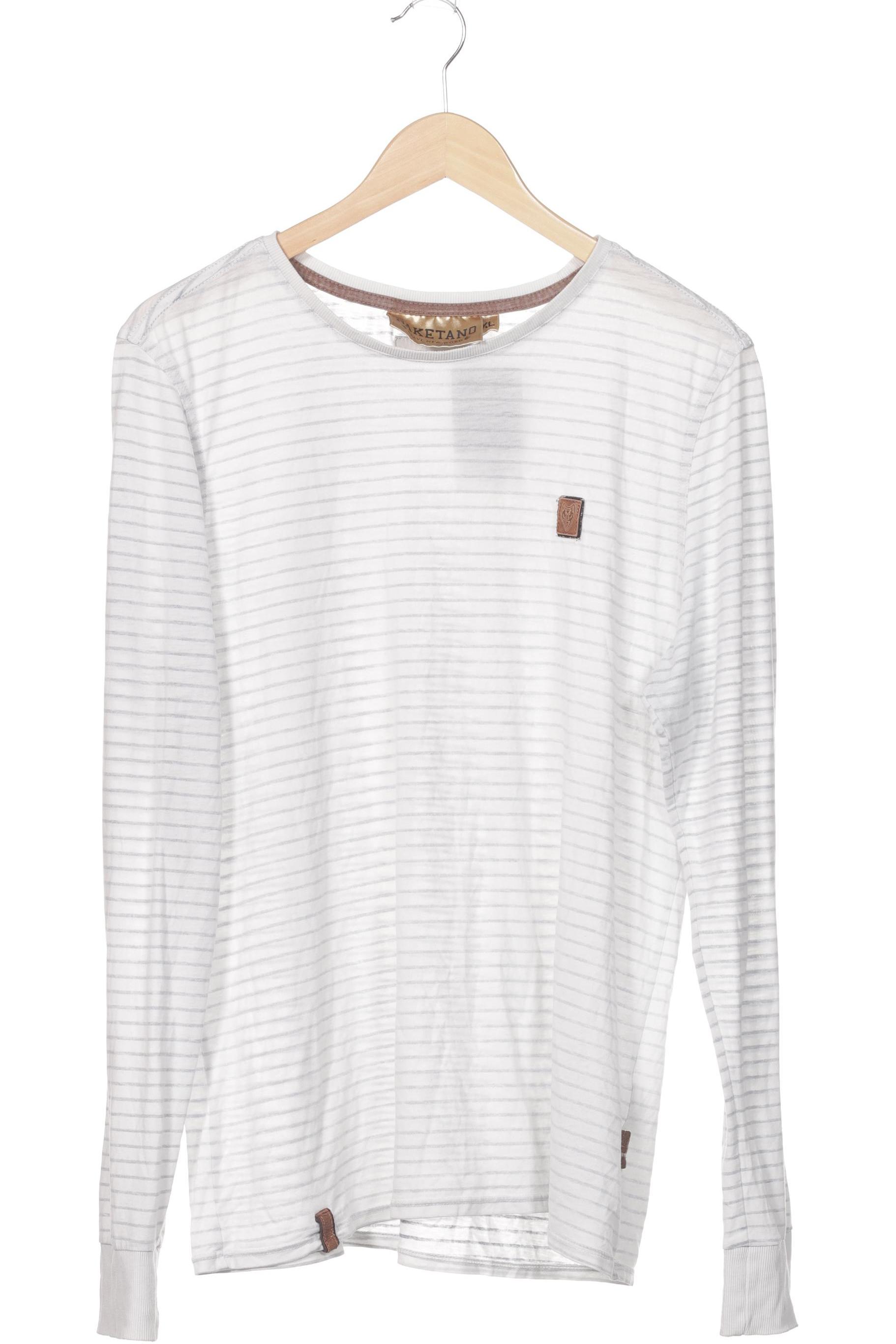 

Naketano Herren Langarmshirt, weiß, Gr.