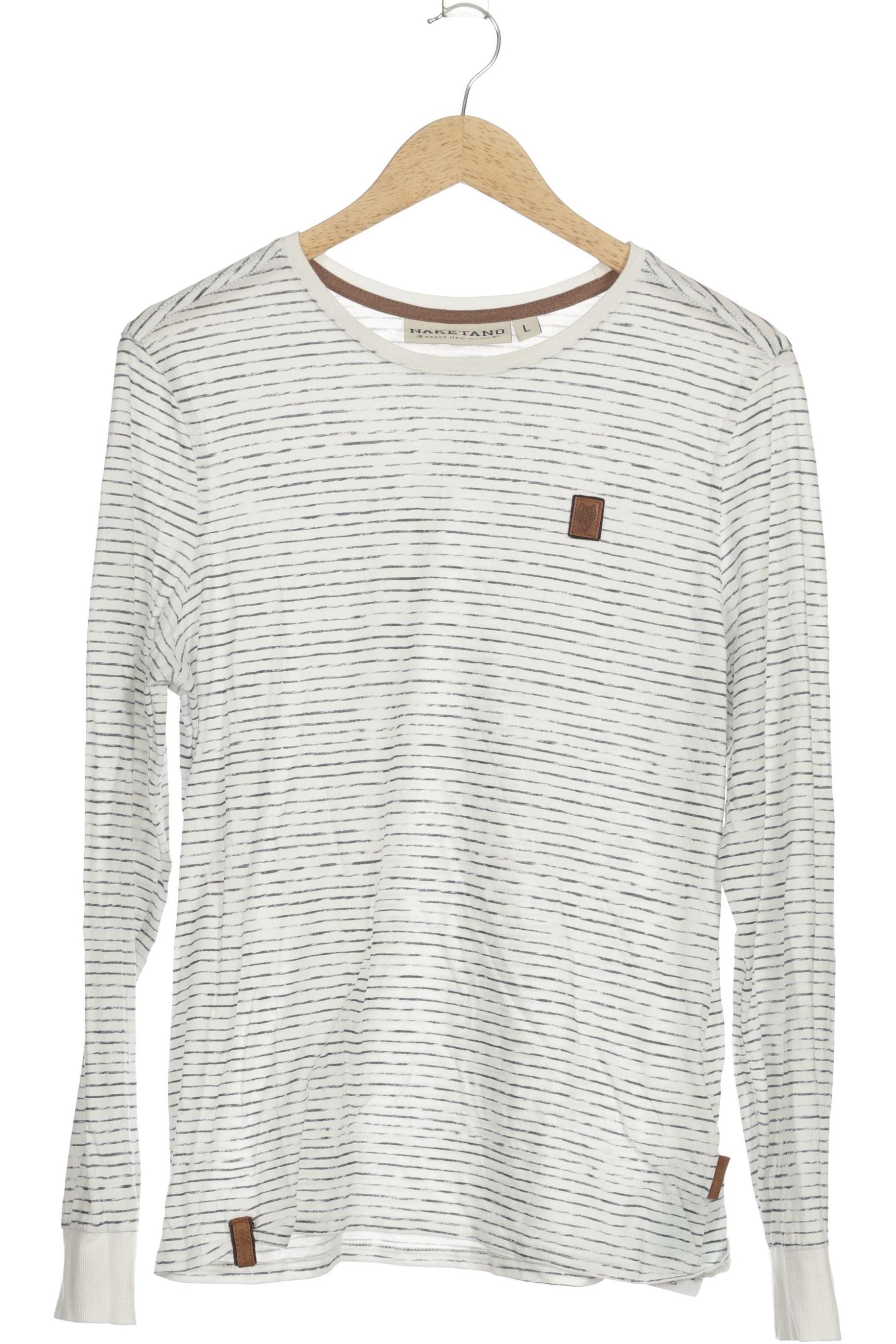 

Naketano Herren Langarmshirt, weiß, Gr.