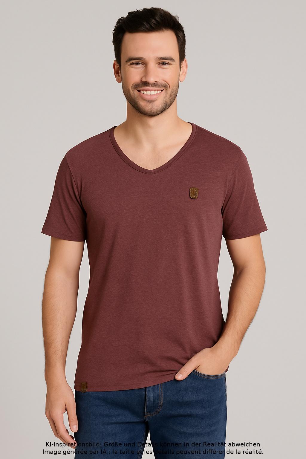 

Naketano Herren T-Shirt, bordeaux, Gr. 54