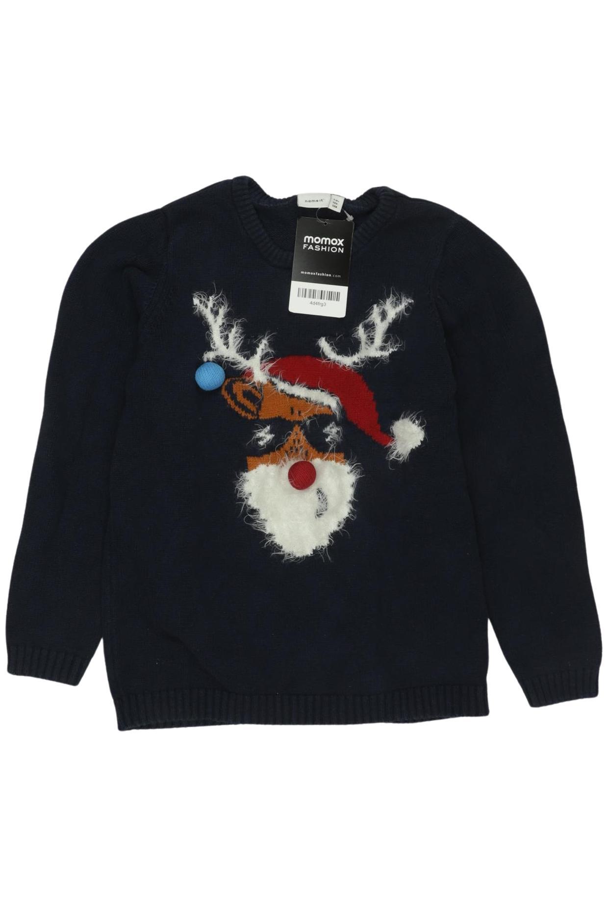 

name it Jungen Pullover, marineblau, Gr. 122/128