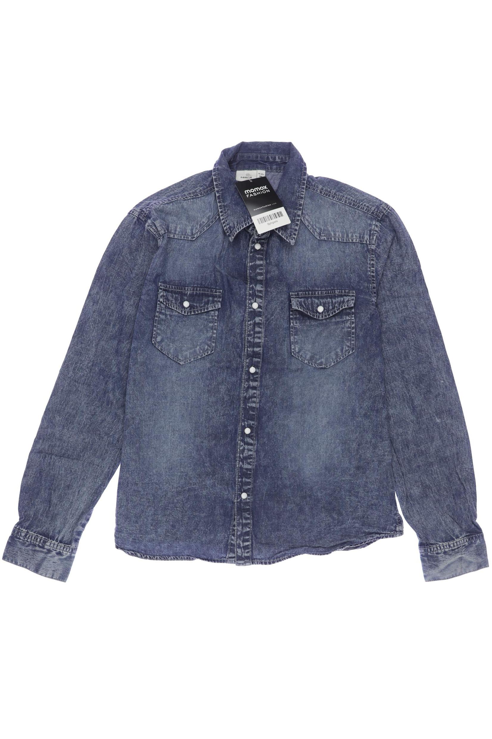 

name it Herren Hemd, blau, Gr. 146/152