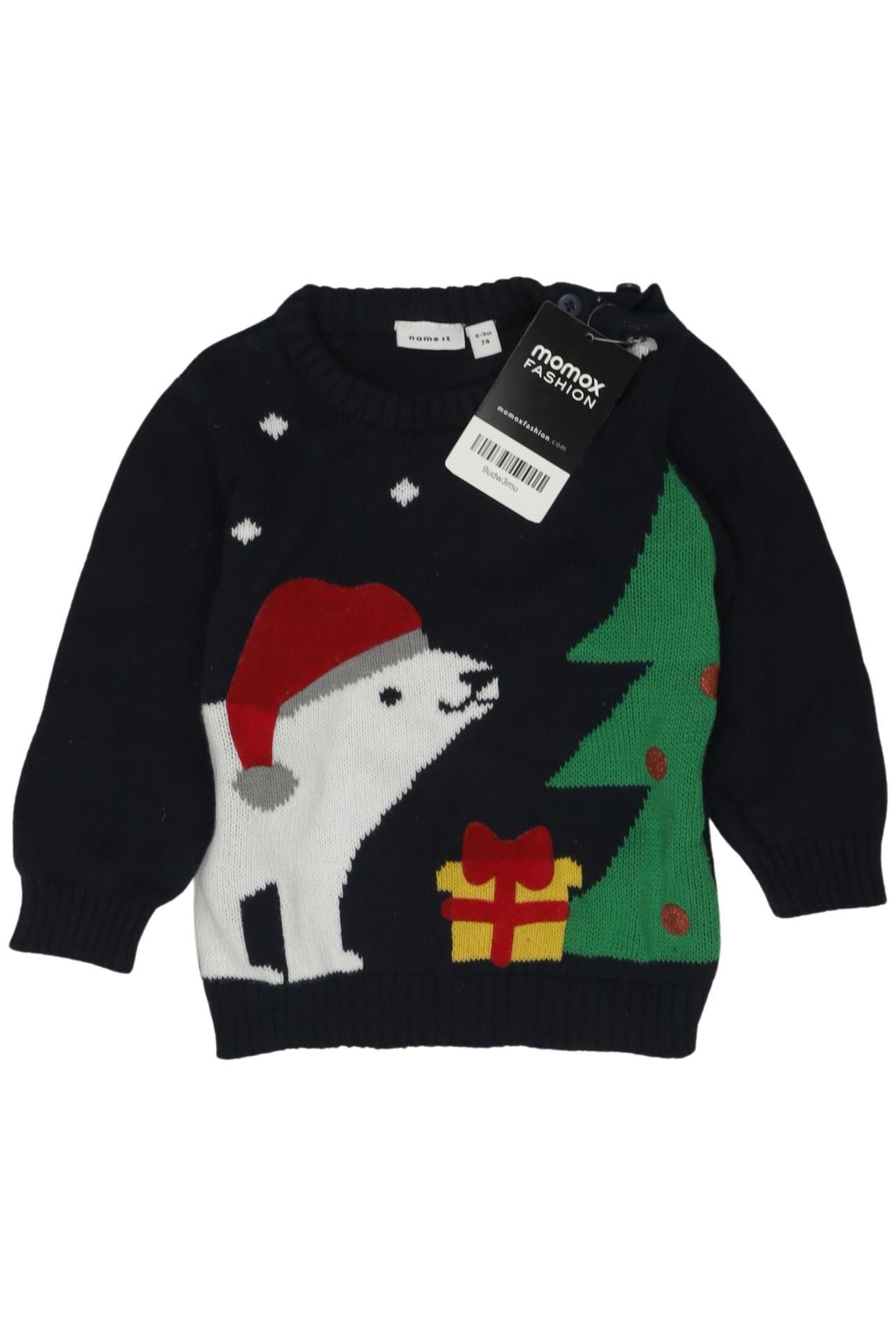 

name it Jungen Pullover, marineblau, Gr. 74