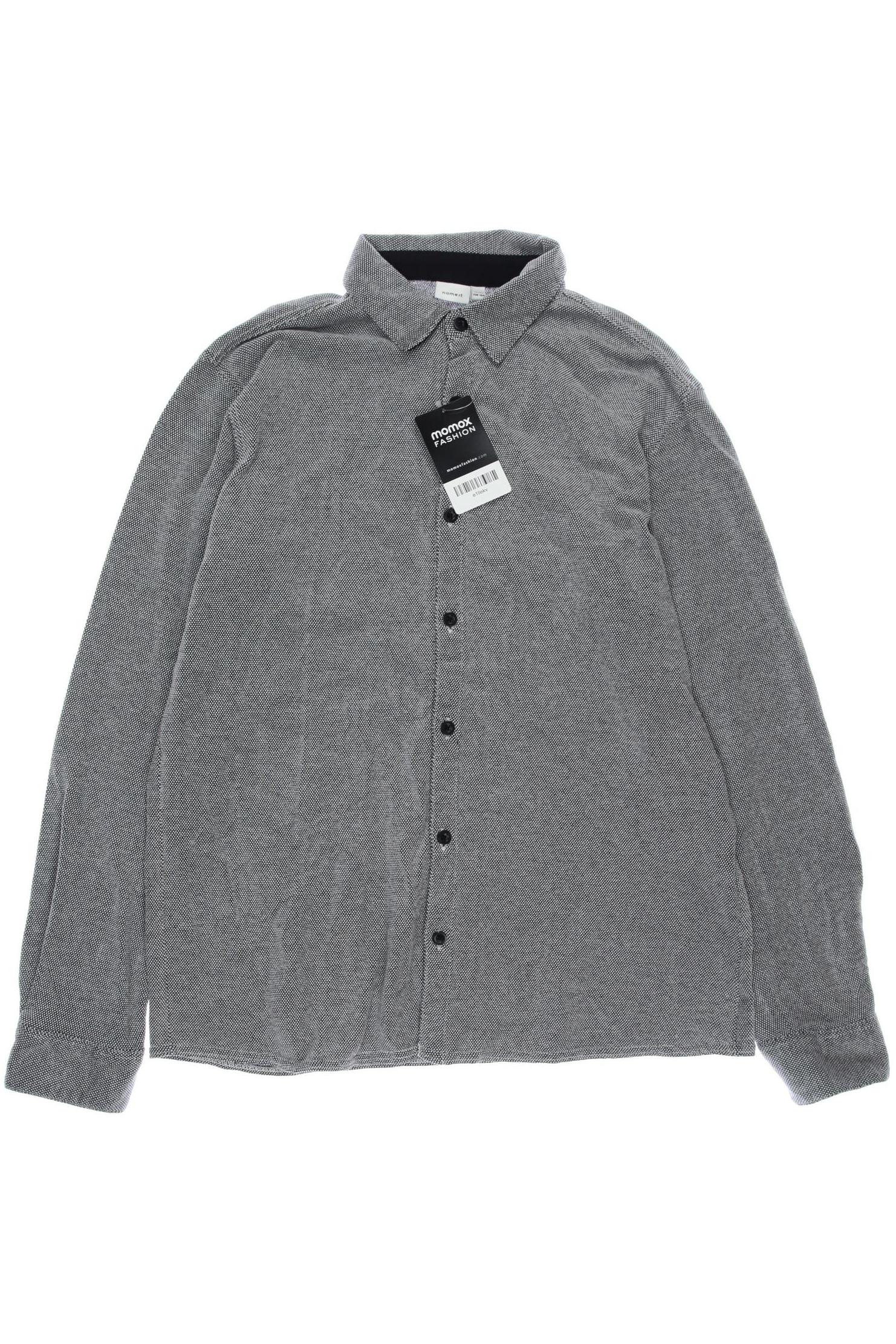 

name it Herren Hemd, grau, Gr. 164